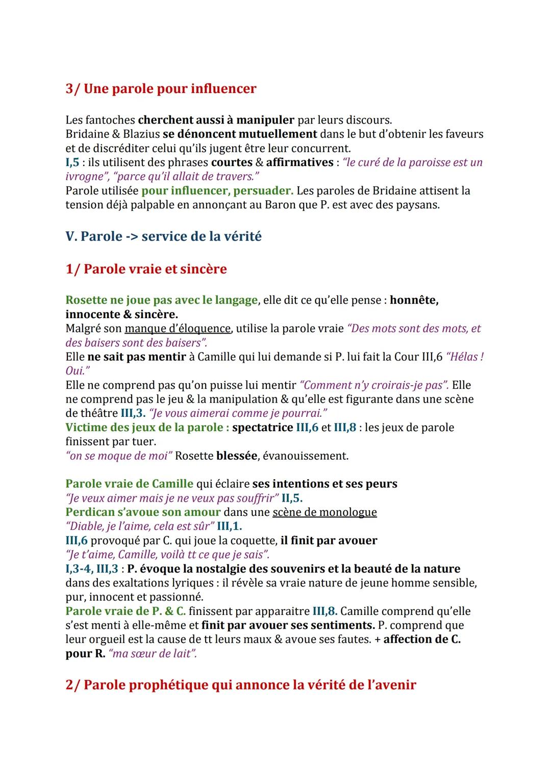 # Dissertations
I. Non les jeux de la parole de livrent pas des sentiments sincères -
> mais ce n'est pas grave.
1/ Badinage léger.
Pas d