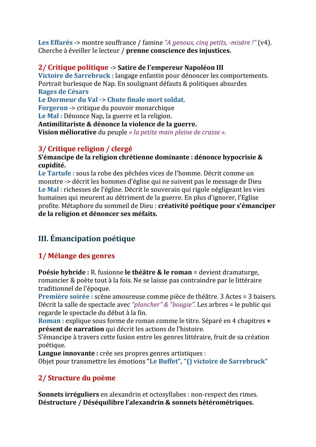 Dissertation Rimbaud
I. La liberté physique
1/ Tenue débraillé
Liberté vestimentaire
Revendique ses hauts débraillés -> refus du confort b