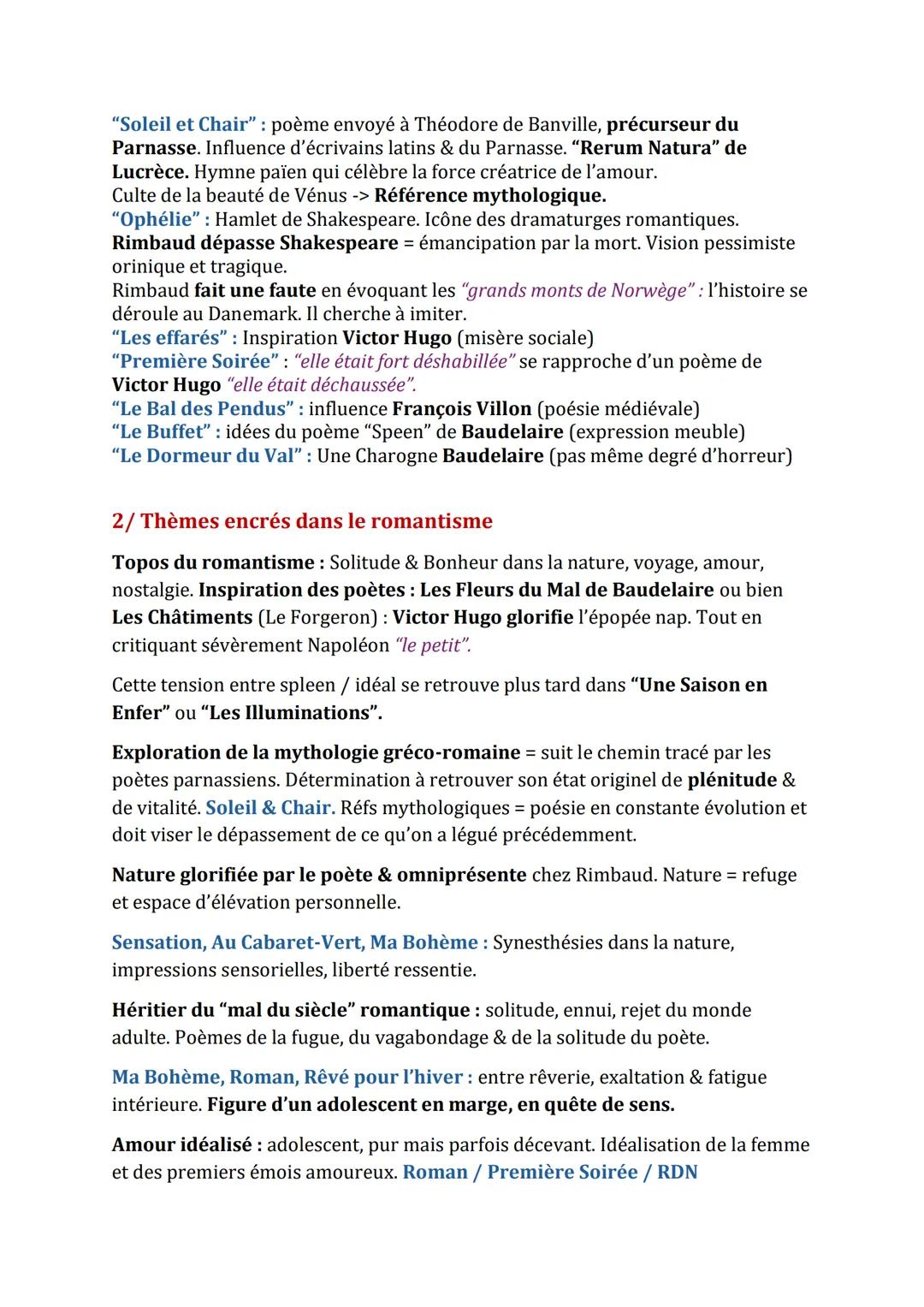 Dissertation Rimbaud
I. La liberté physique
1/ Tenue débraillé
Liberté vestimentaire
Revendique ses hauts débraillés -> refus du confort b