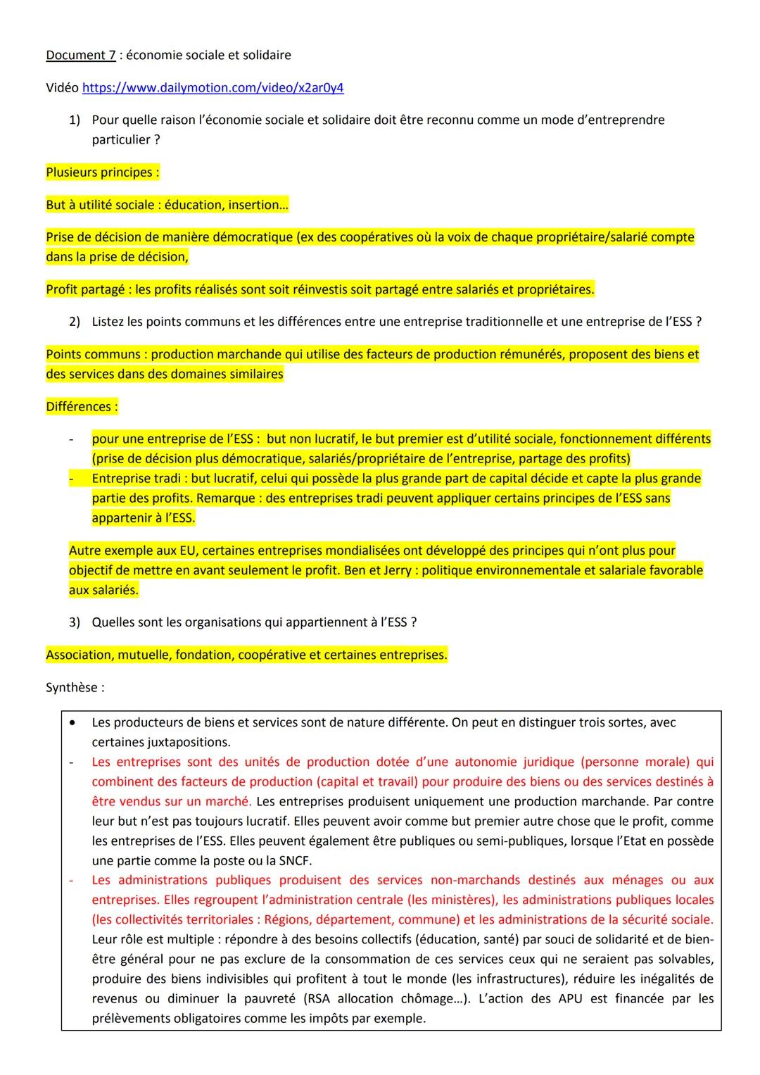 # Chapitre I: Comment crée-t-on des richesses et comment les mesure-t-on ?
Remarques préliminaires:
- En italique, ce sont les notions, in