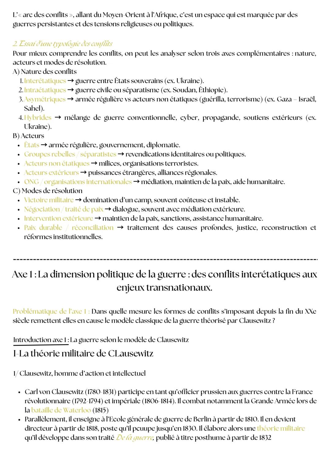 # HGGSP
Thème 1/ Axe 1
Plan axe 1:
Introduction: Formes de conflits et tentatives de paix dans le monde actuel.
* Panorama des conflits