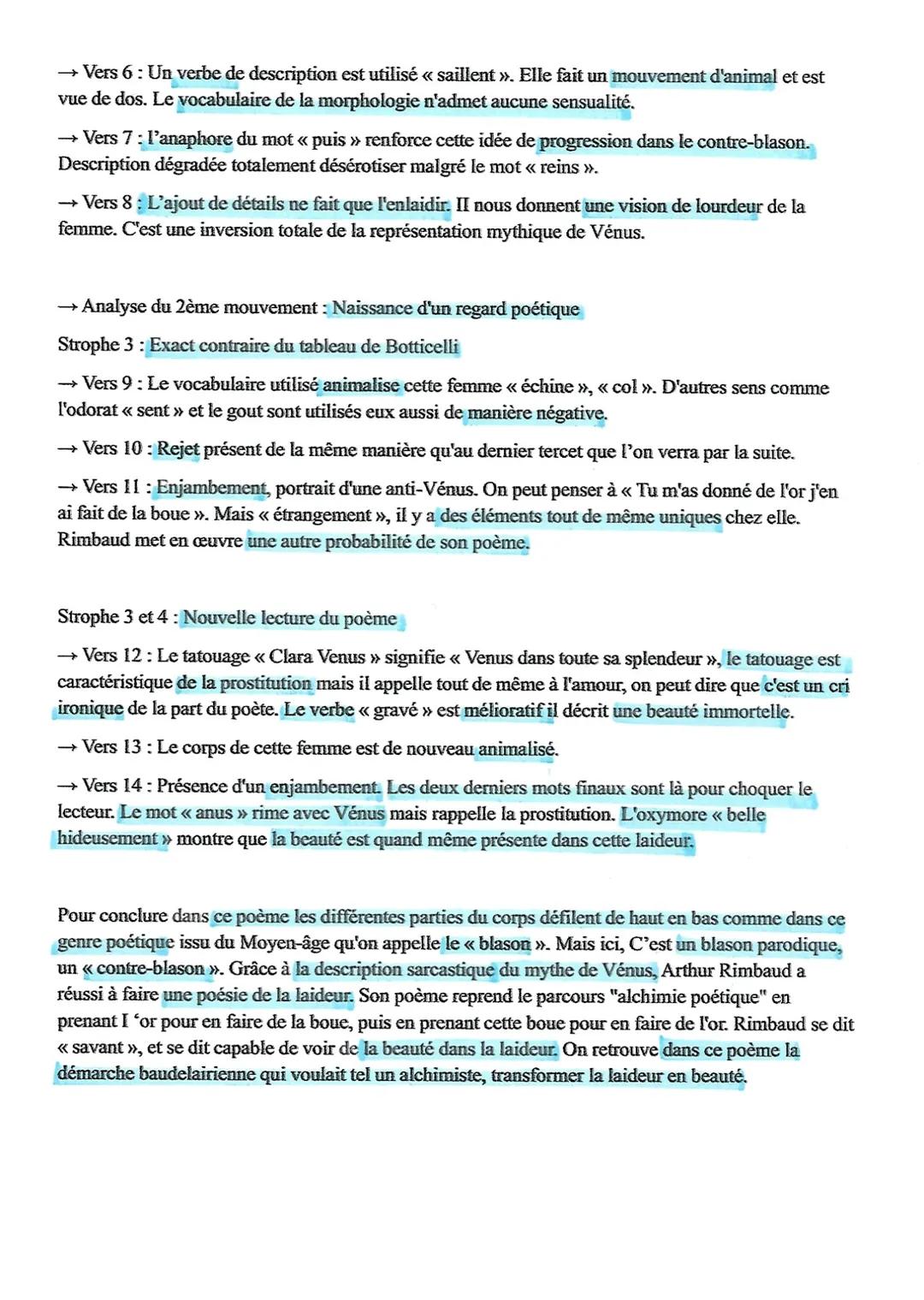 # << Vénus anadyomène >> Arthur Rimbaud, 1870
Introduction:
Je vais vous présenter une analyse linéaire d'un poème issu du recueil, Les Ca