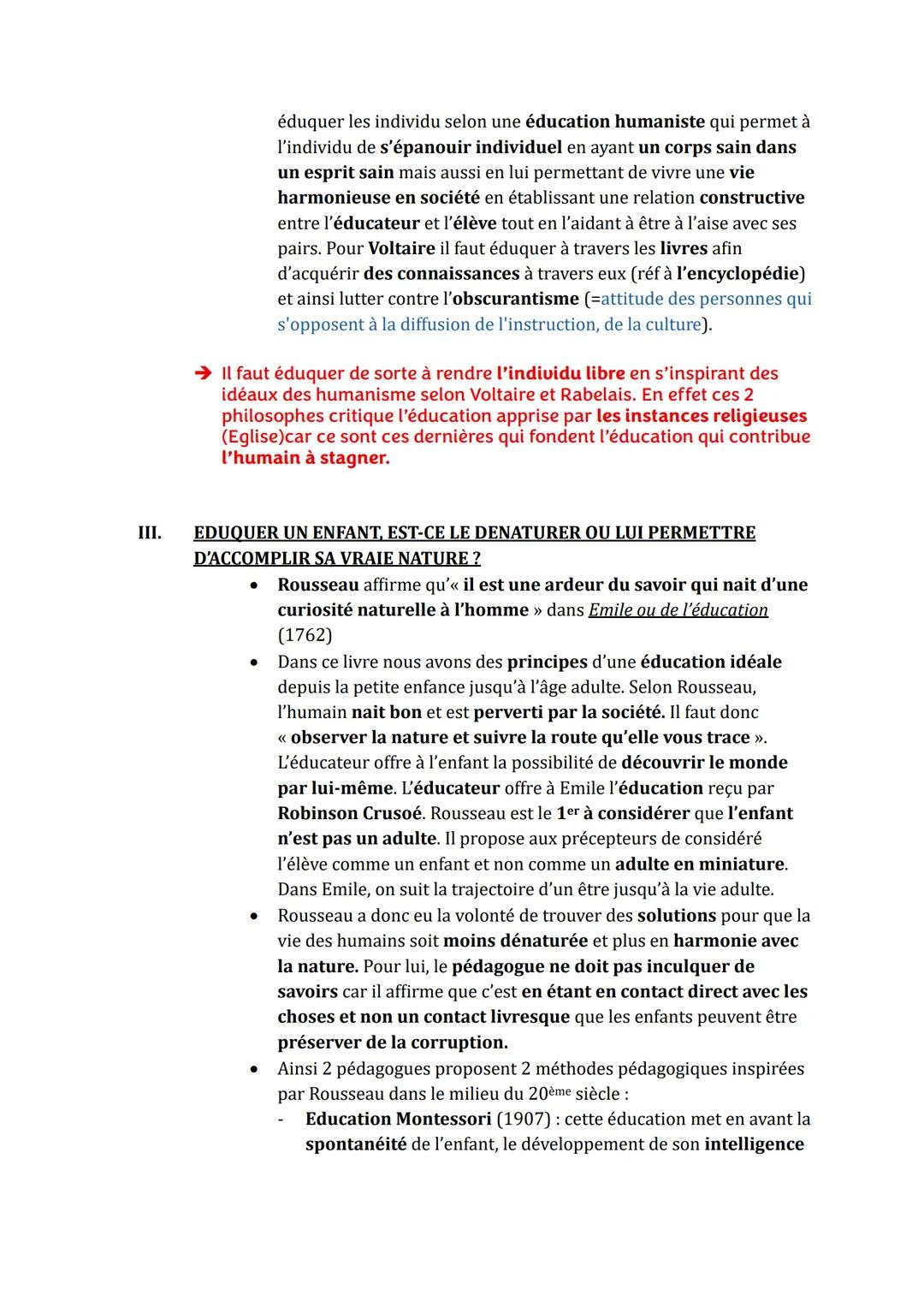 # Education, Transmission et
Émancipation
1. Pourquoi éduquer?
2. Comment éduquer l'être humain?
3. Eduquer un enfant, est-ce le dénaturer