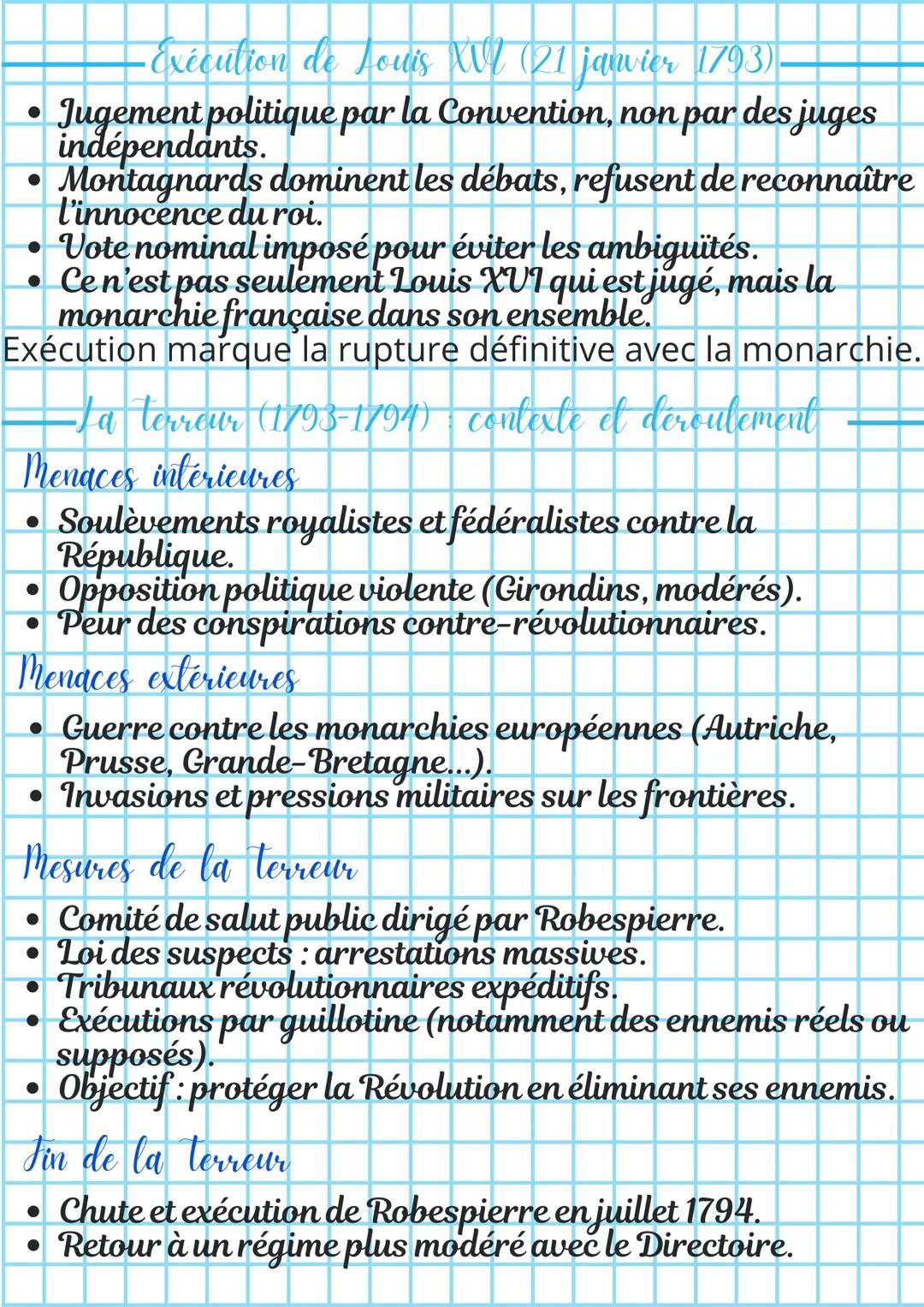 # La Révolution française (1789-
1799)
Contexte général (avaul 1789)
* Monarchie absolue sous Louis XVI.
* Crise financière due aux dé