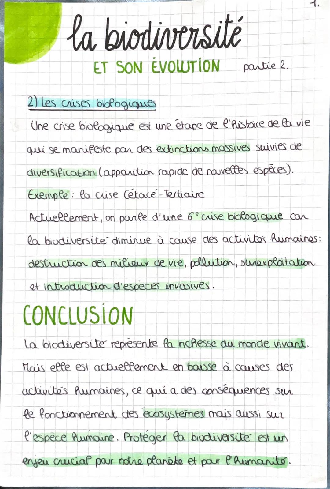 # la biodiversité
ET SON EVOLUTION partie 1.
# LA BIODIVERSITÉ ET SES ÉCHELLES
La biodiversité est la diversité du monde vivant. Elle
se dé