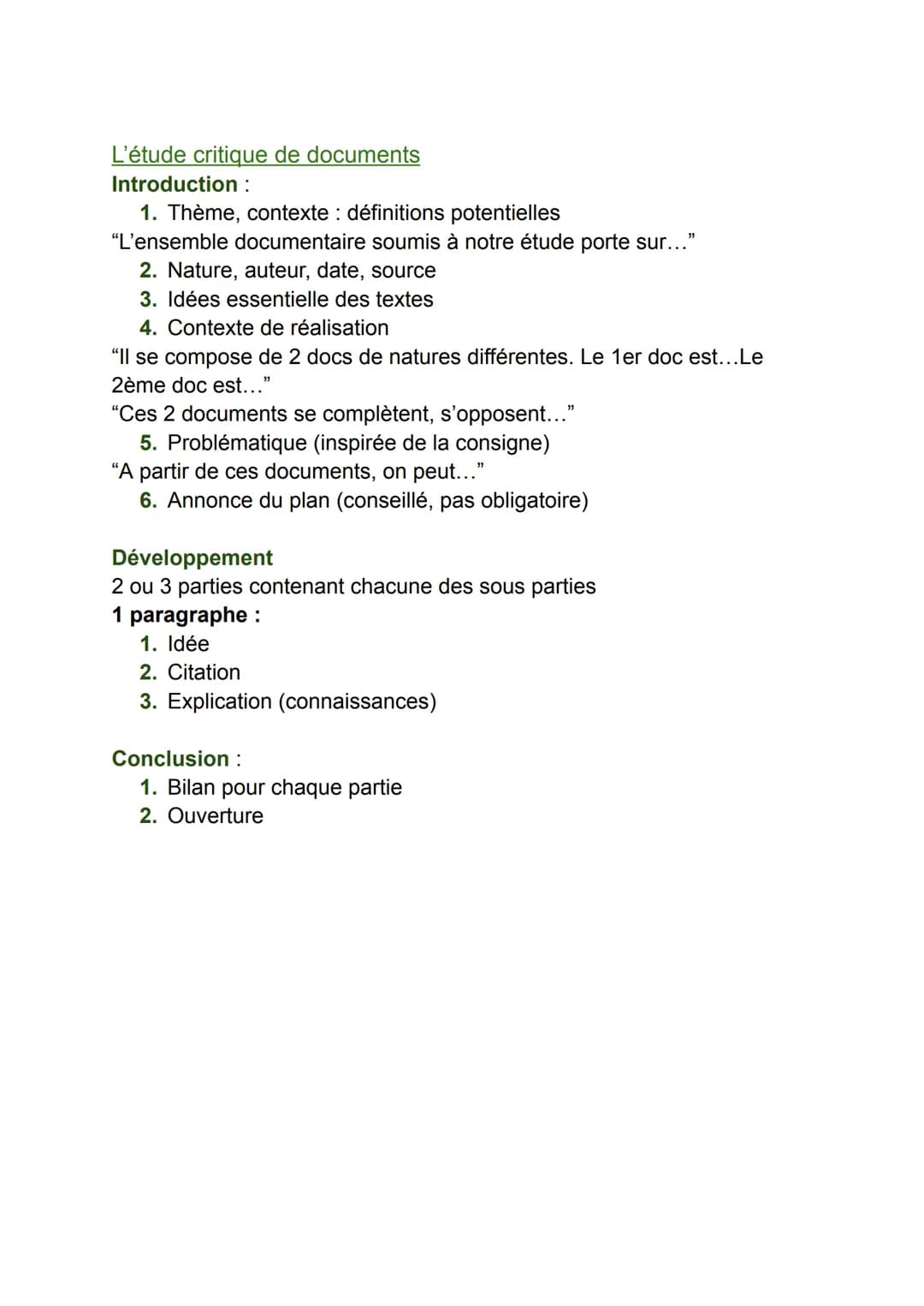 MÉTODO HGGSP
La dissertation
Introduction
1. Phrase d'accroche (citation, ...)
2. Définition du sujet: bornes chronologiques, espaces conce