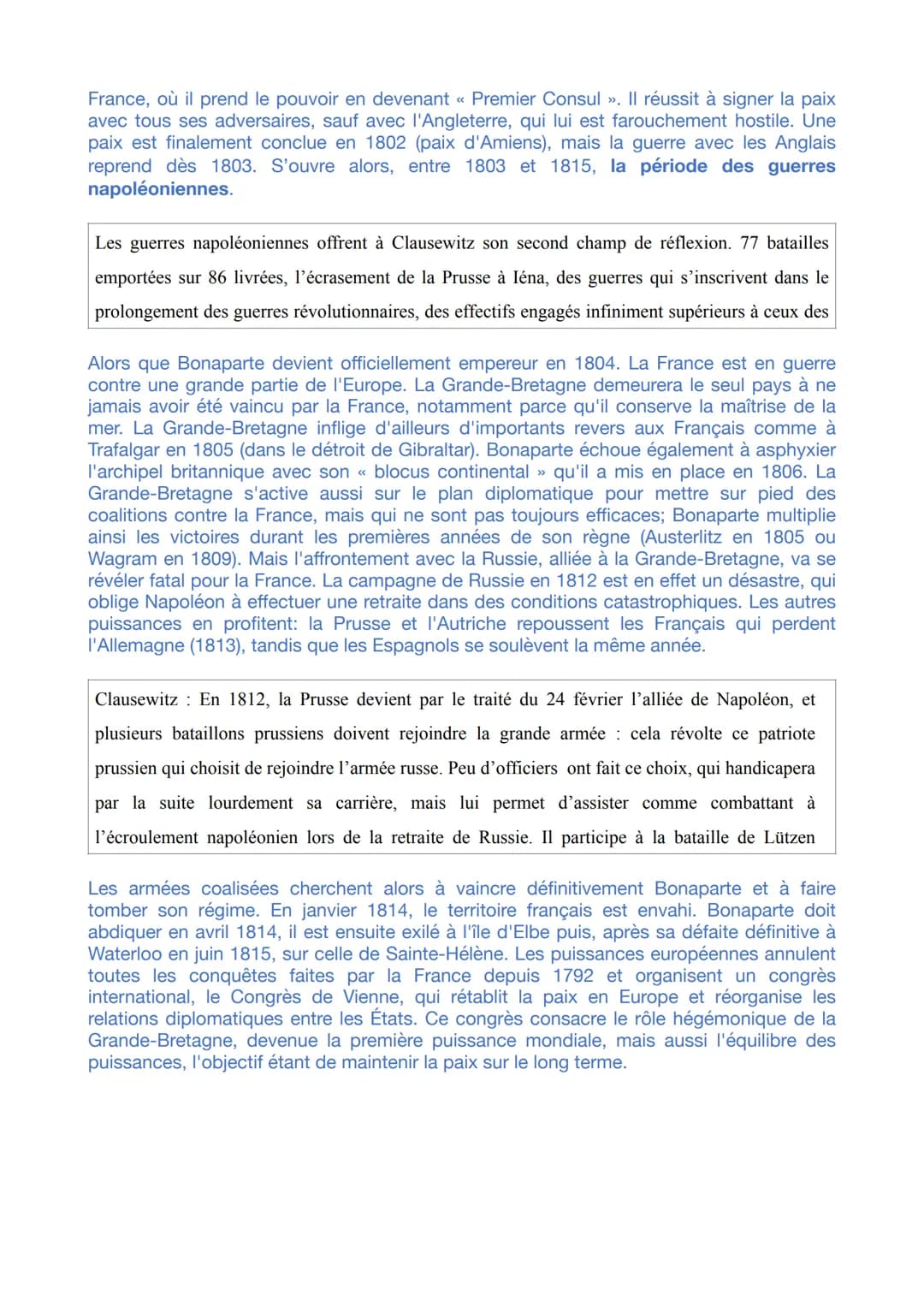 Thème 2: Faire la guerre, faire la paix: formes de conflits et mode de
résolution
Axe 1: La dimension politique de la guerre: des conflits i