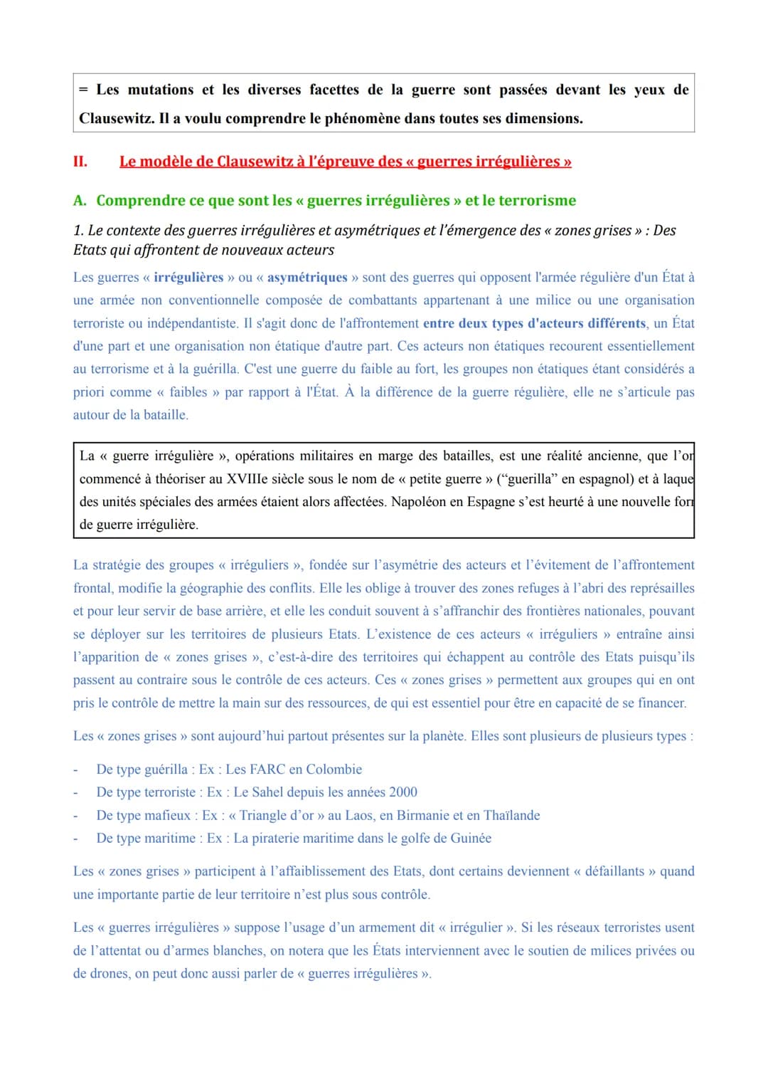 Thème 2: Faire la guerre, faire la paix: formes de conflits et mode de
résolution
Axe 1: La dimension politique de la guerre: des conflits i