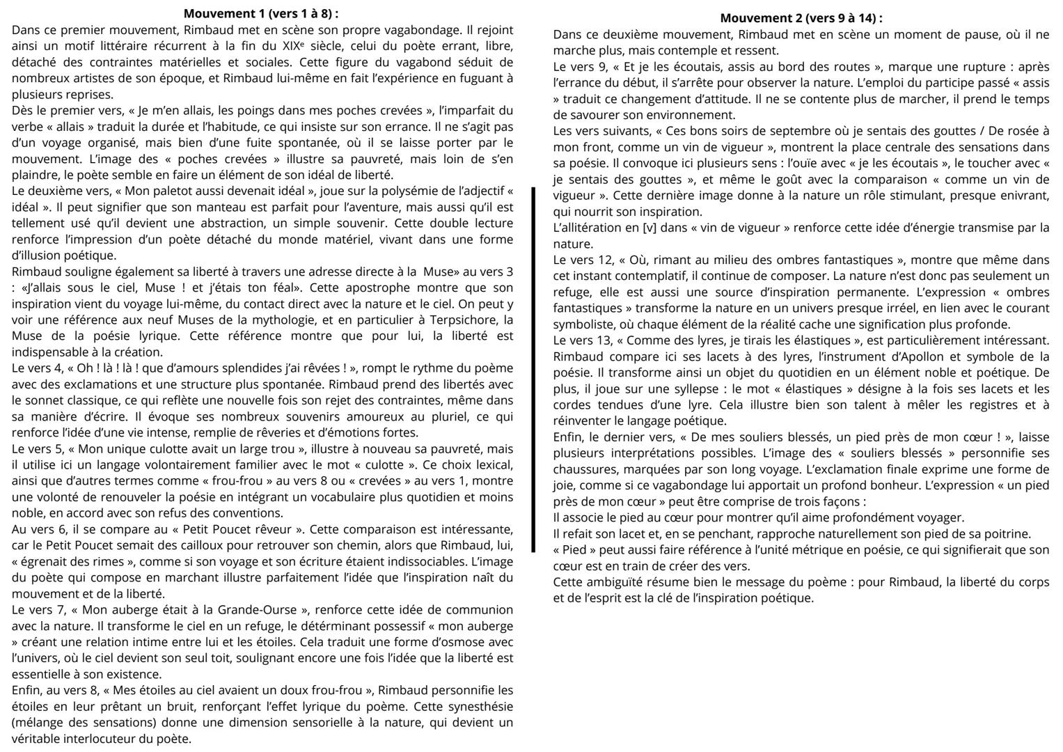 # INTRODUCTION (1 min 30 max.)
Ma Bohème
Arthur Rimbaud (1854-1891), surnommé «l'homme aux semelles de vent>>>
ou «le voyant», est un poèt