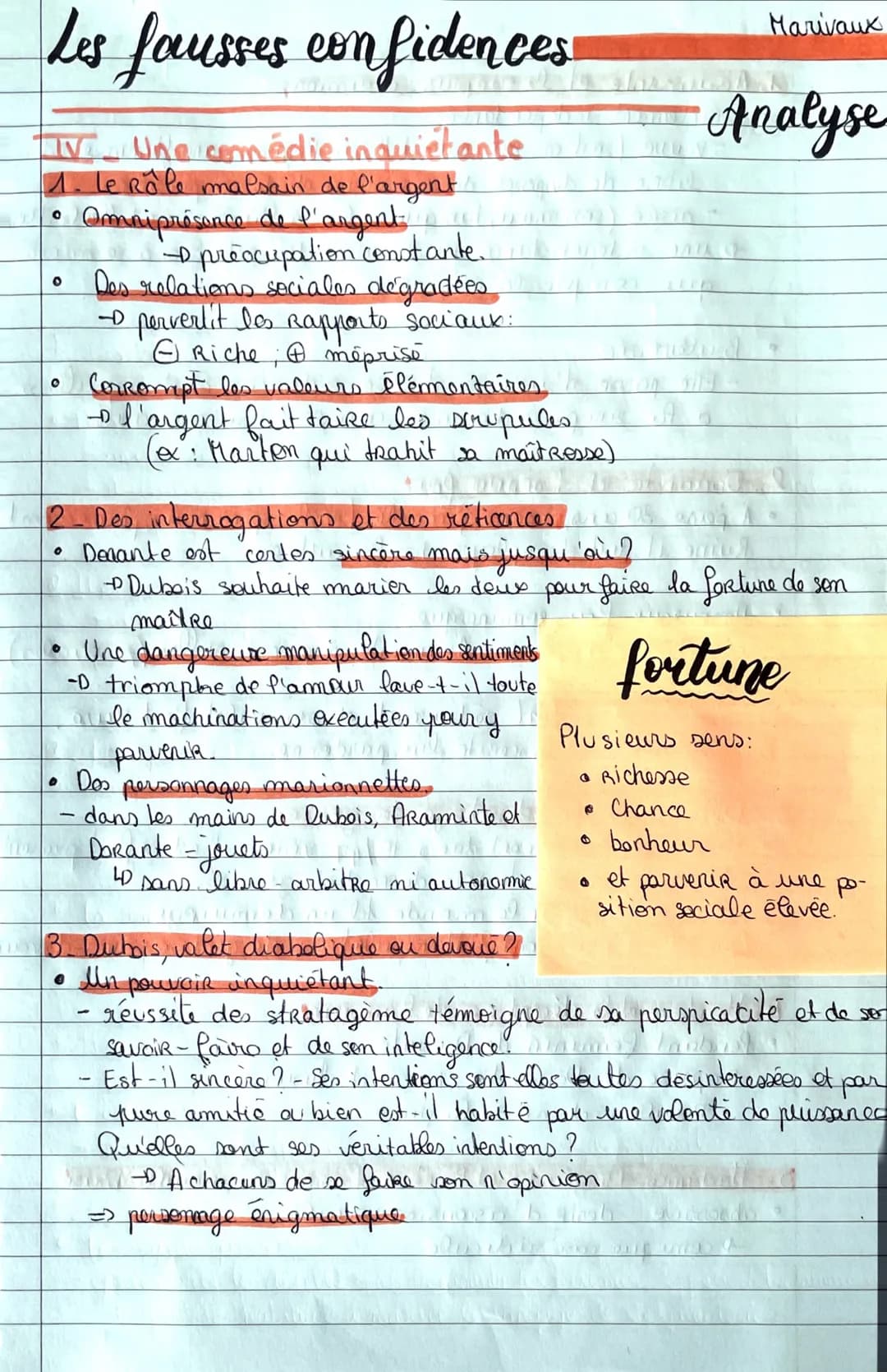 # Les Fausses confidences
## Marivaux
### Présentation
- 1737
- Pièce qui parle des décisions et de leurs importances.
- Comment ne pas r