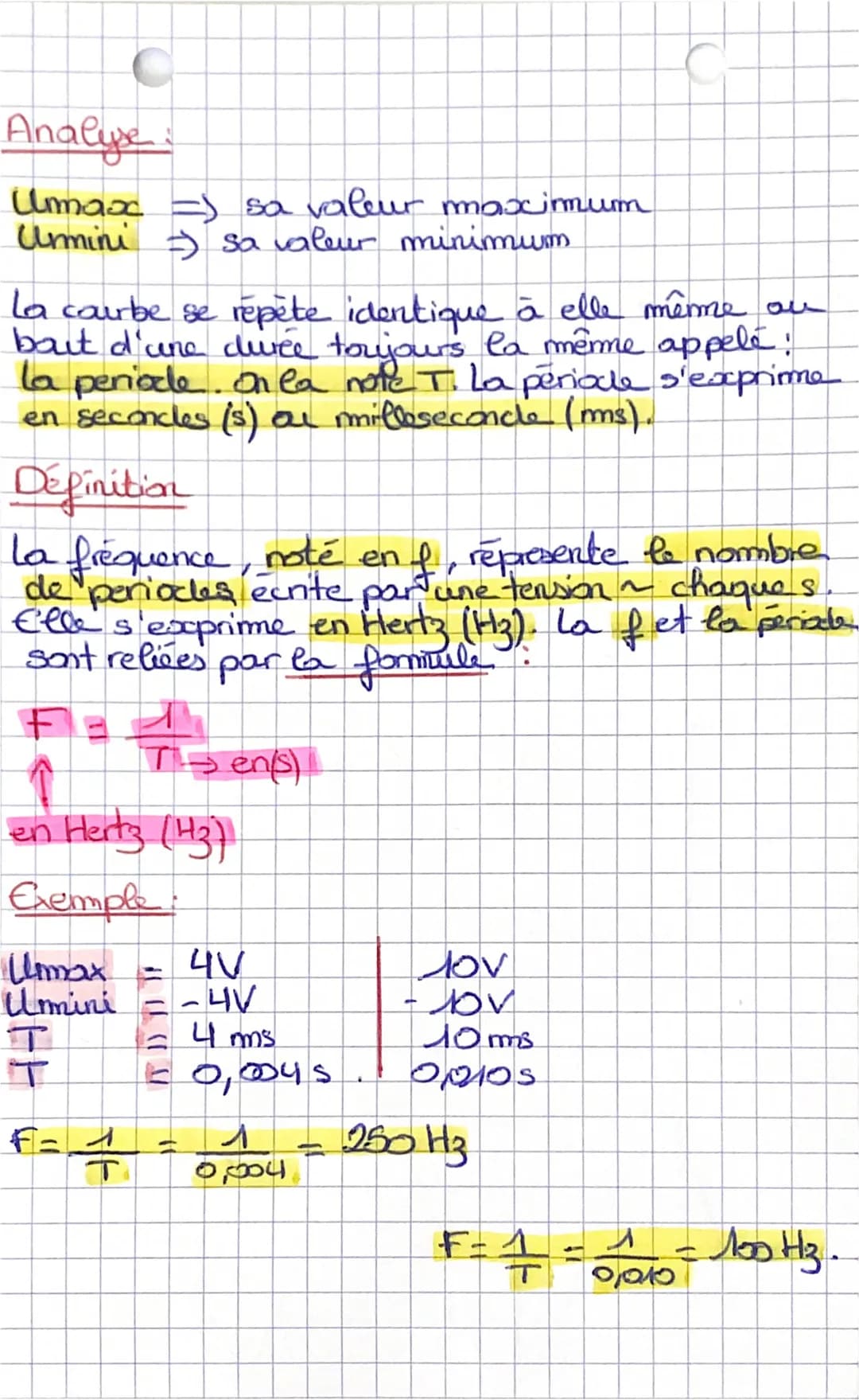 # Physique :
## Chapitre 2
* le générateur de tension continue engendre un courant constant et conservant le même sens de circulation.
*