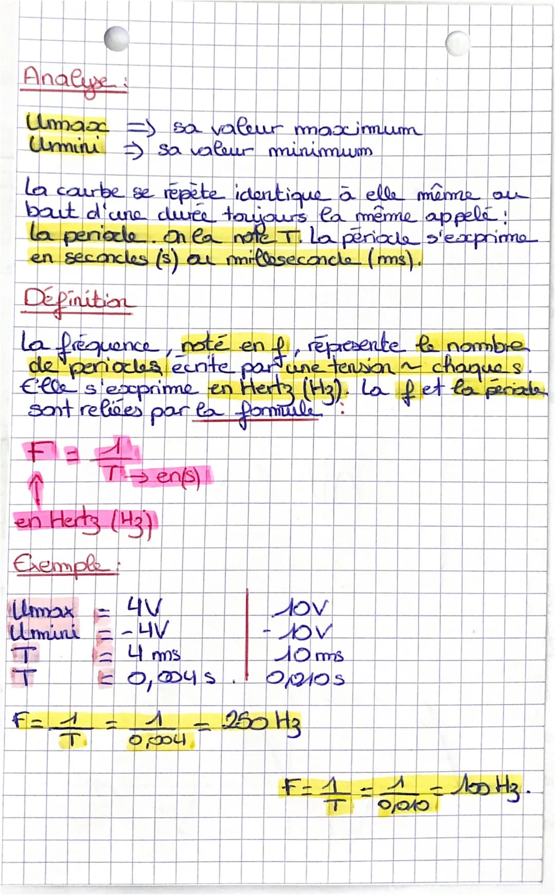 # Physique :
## Chapitre 2
* le générateur de tension continue engendre un courant constant et conservant le même sens de circulation.
*
