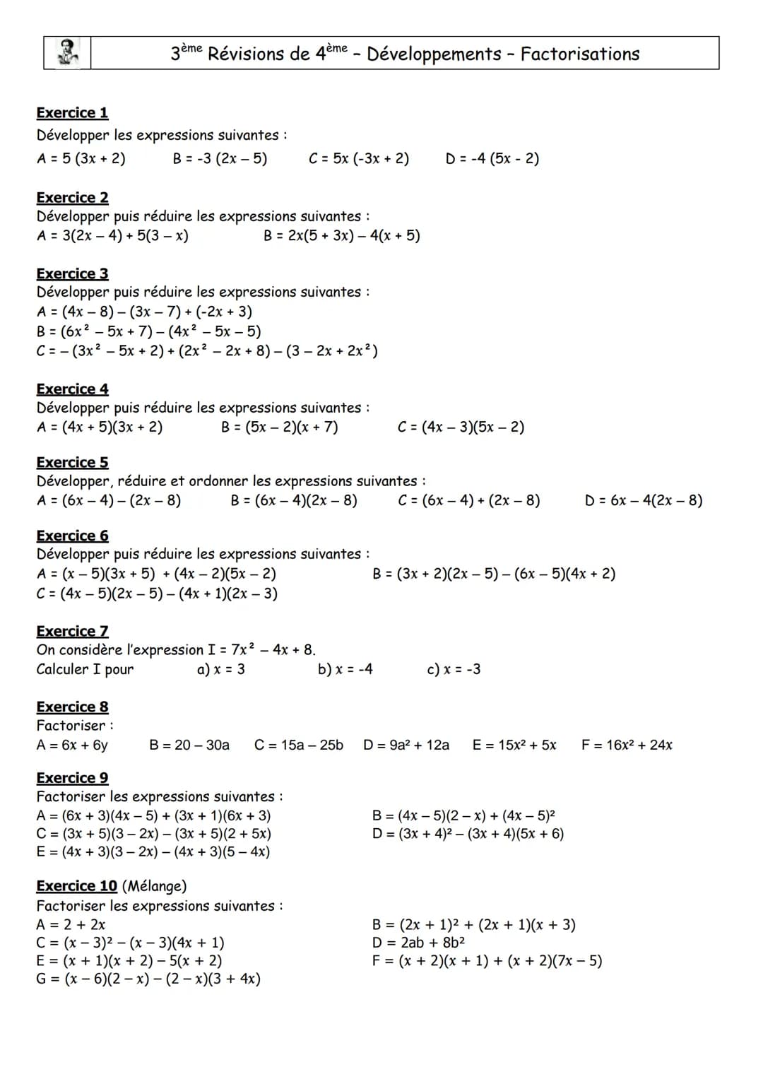 3°
# Les statistiques au brevet
Exercices
## Exercice 1:
L'entraîneur d'un club d'athlétisme a relevé les performances de ses lanceuses de