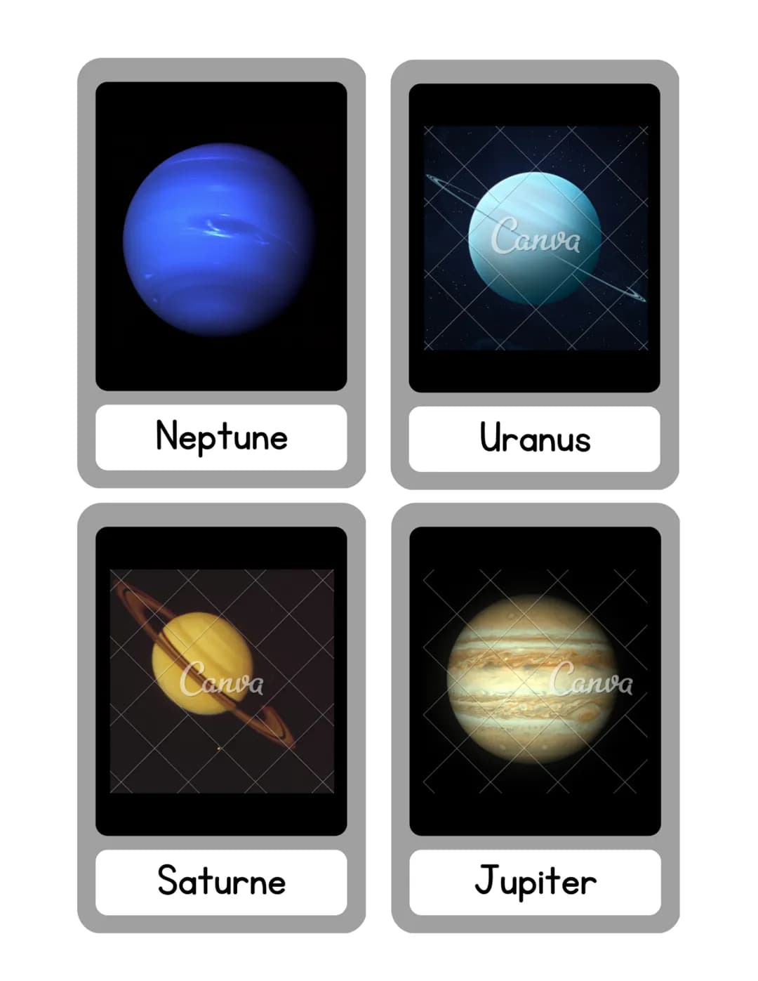 LES PLANÈTES DU
SYSTÈME SOLAIRE
Pluton n'est plus considérée
comme une planète du
système solaire depuis 2006. Mercure
Mars
Canva
Venus
Terr