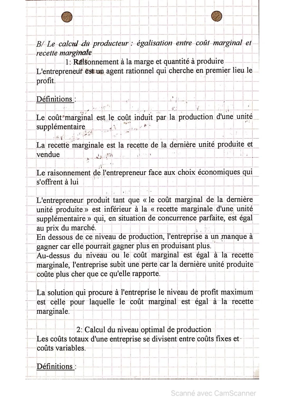 <h2>Les choix économiques et leurs déterminants</h2>
<h3>Les choix rationnels :</h3>
<p>Dans un monde de rareté, les agents économiques (mé