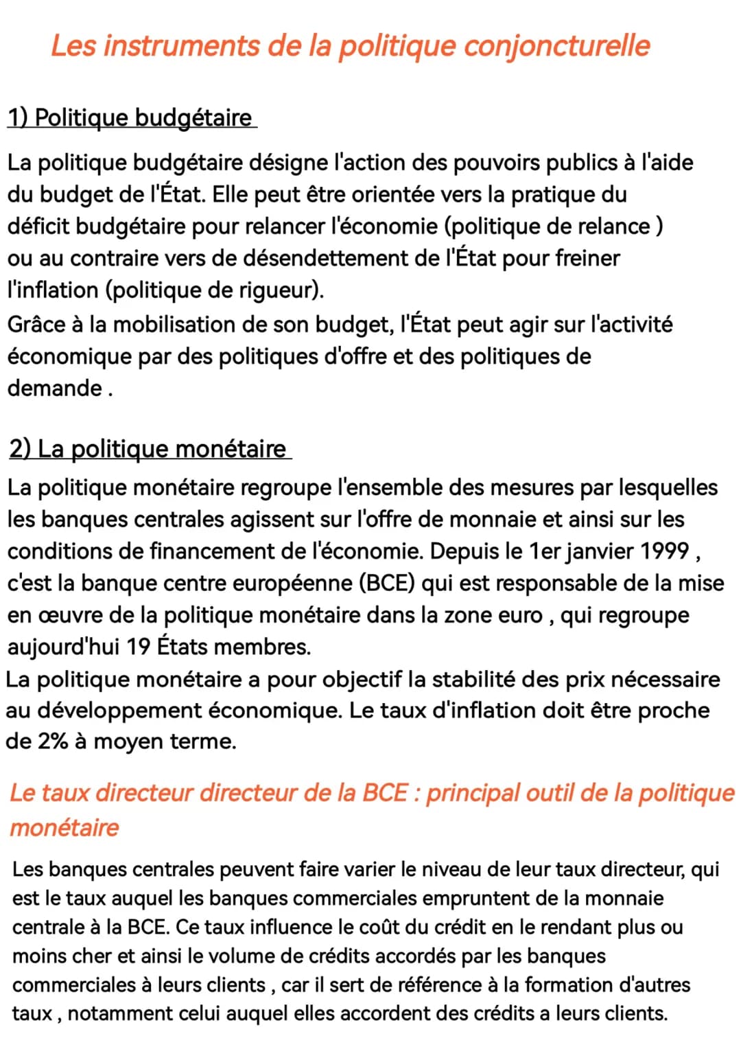 ## 2) La politique de l'environnement
Les principaux axes de la politique européenne de l'environnement sont la lutte contre les pollutions