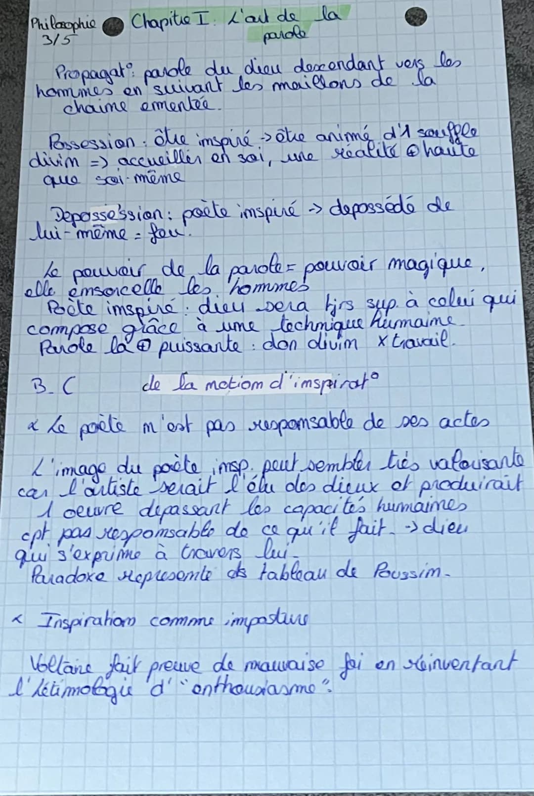 # Philosophie Chapitre I. L'art de la parole
4/5
ARISTOTE, La Rhelovique « la Rhetoriquer ast la
faculté de comsiderer, pour chaque questio