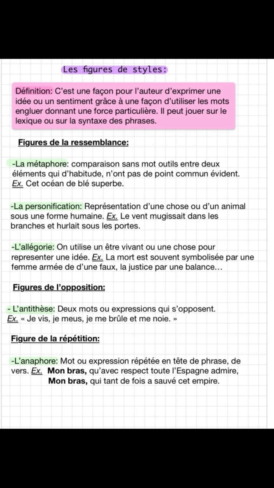 - L' énumération, l'accumulation: Juxtaposition de plusieurs
mots séparés par des virgules. Ex. Il connut la mélancolie des
paquebots, les f