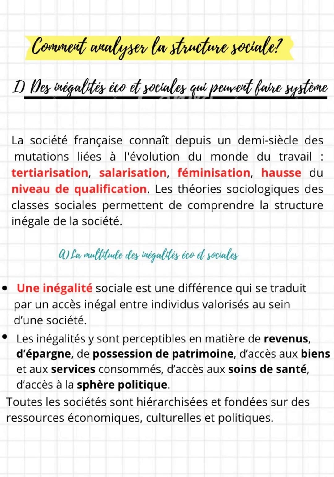 ## C) Les PCS comme grille de lecture de la morphologie de la société
En 1954, la première nomenclature de la population française réalisée