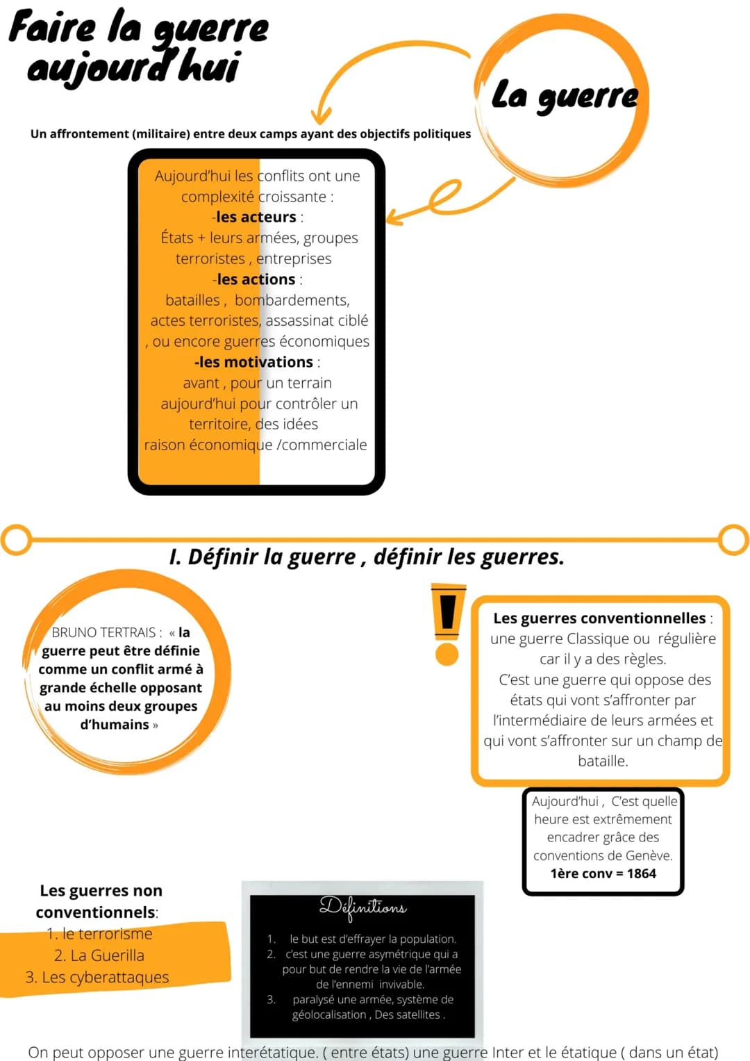 ## II. Géographie et géopolitique des conflits actuels.
Les guerres se
localise
principalement :
* Afrique
* subsaharienne,
* Afrique