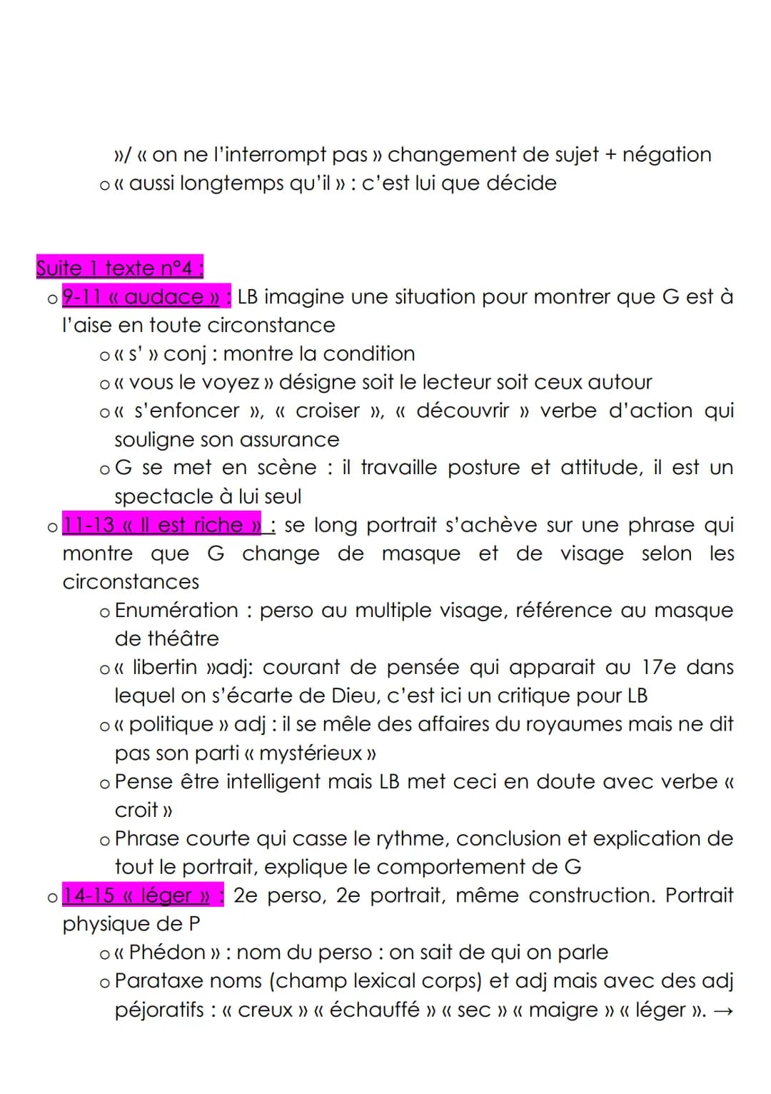 # Lecture linéaire n°4: Jean de La Bruyère, Les Caractères, livre VI, "Des biens de fortune", remarque 83.
portrout Giton a le teint frais,