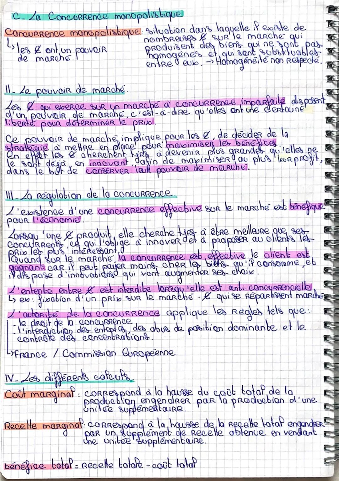 E
Comment les marchés imparfaitement
Concurrentiels fonctionnent in 2
11. Differentes formes de concurrence imparfaite.
A Le Monopole
Monopo