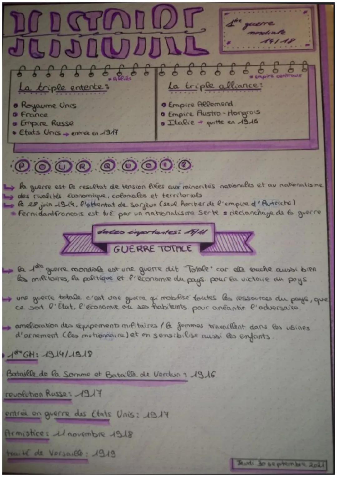 DISTRIDr
JLIJIUJILL
b b b b b b b
La triple entente:
• Royaume Unes
• France
-Allias
• Empire Russe
• Etats Unis entrée en 19
sive guerre
Ë
