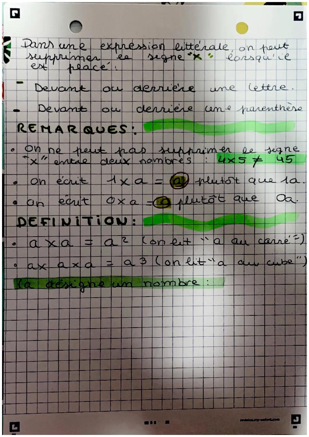 ☑
Maths
CALCUL
LITTÉRAL
• DEFINITION:
une
Une expression litterale est
expression mathematique qui
une ou plusieur
Comporte
lettres
Ces
kett