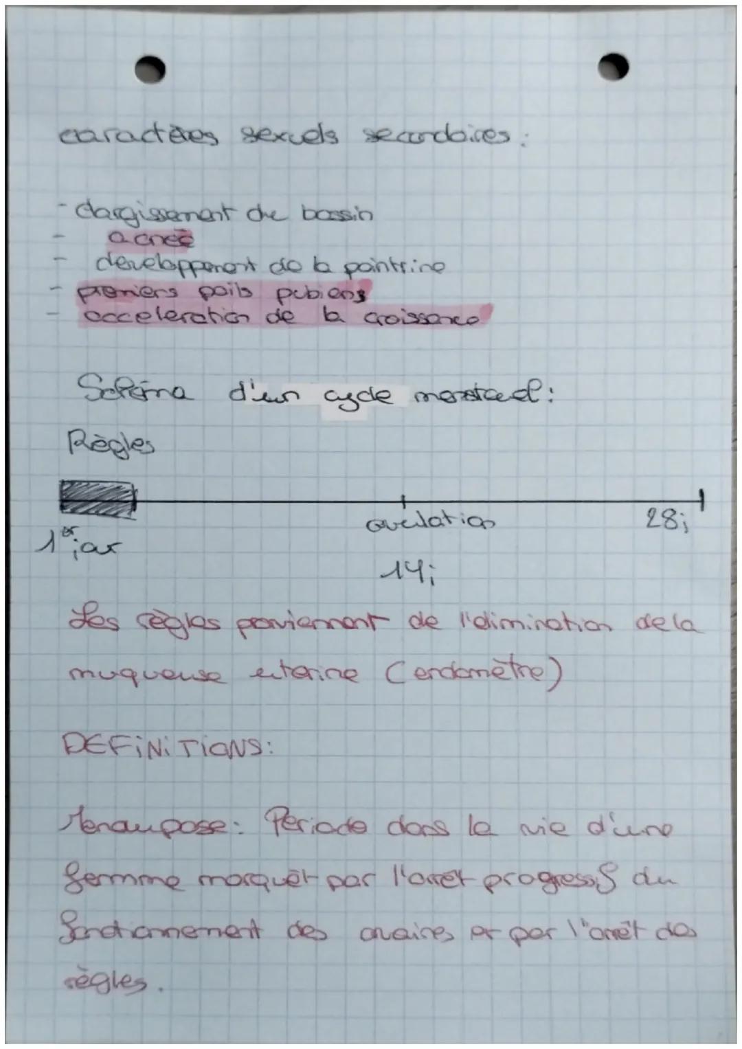 ♡
La Reproduction humaine
DEFINITIONS:
puberté: periode dans laquelle le согр
subit des changement physique er
pagchologique pour donner