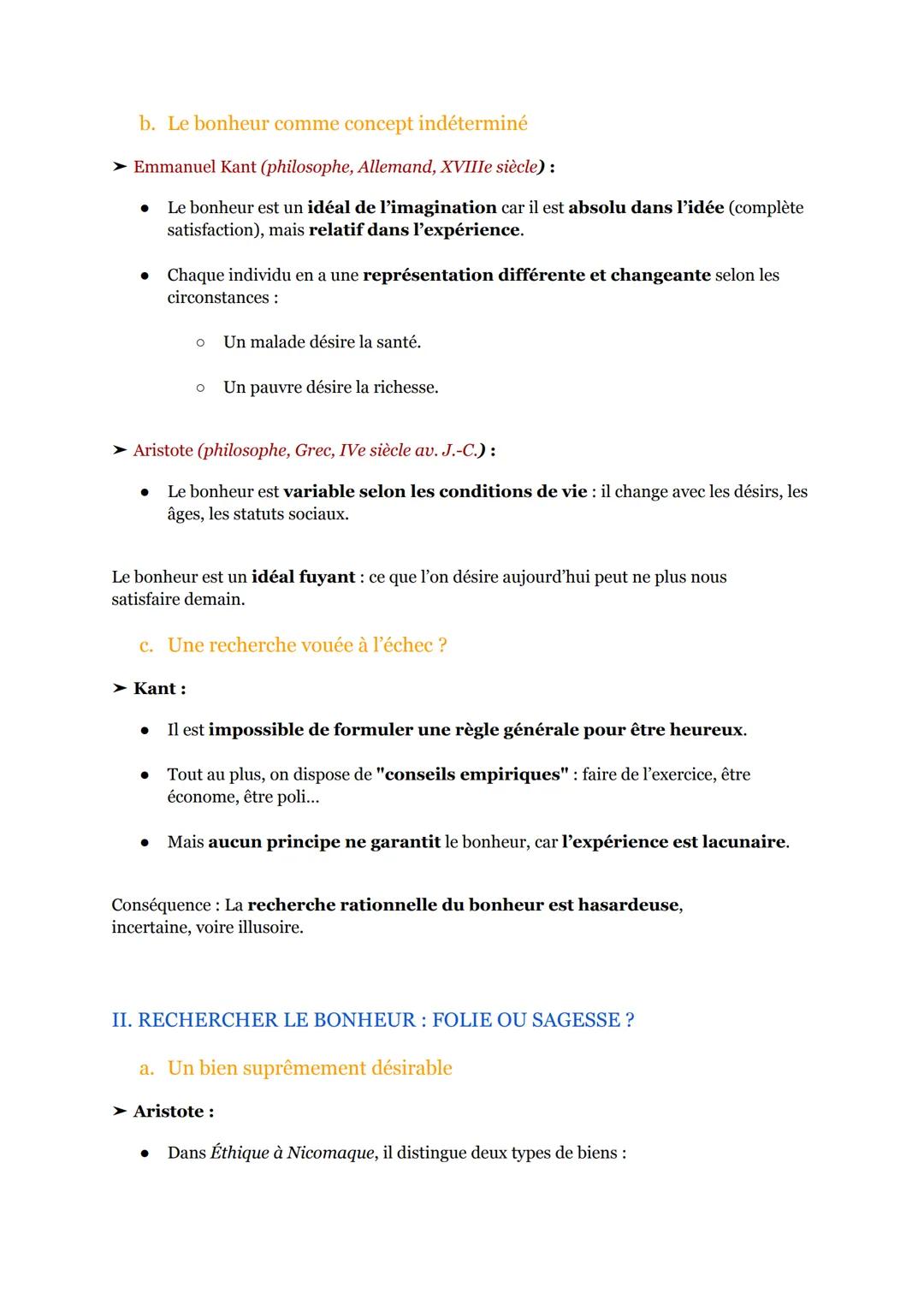 (15/17)
Le bonheur :
(Séquence 5 Partie 3)
Introduction :
Le bonheur : un concept fort et valorisé
* Contrairement au plaisir (satisfact