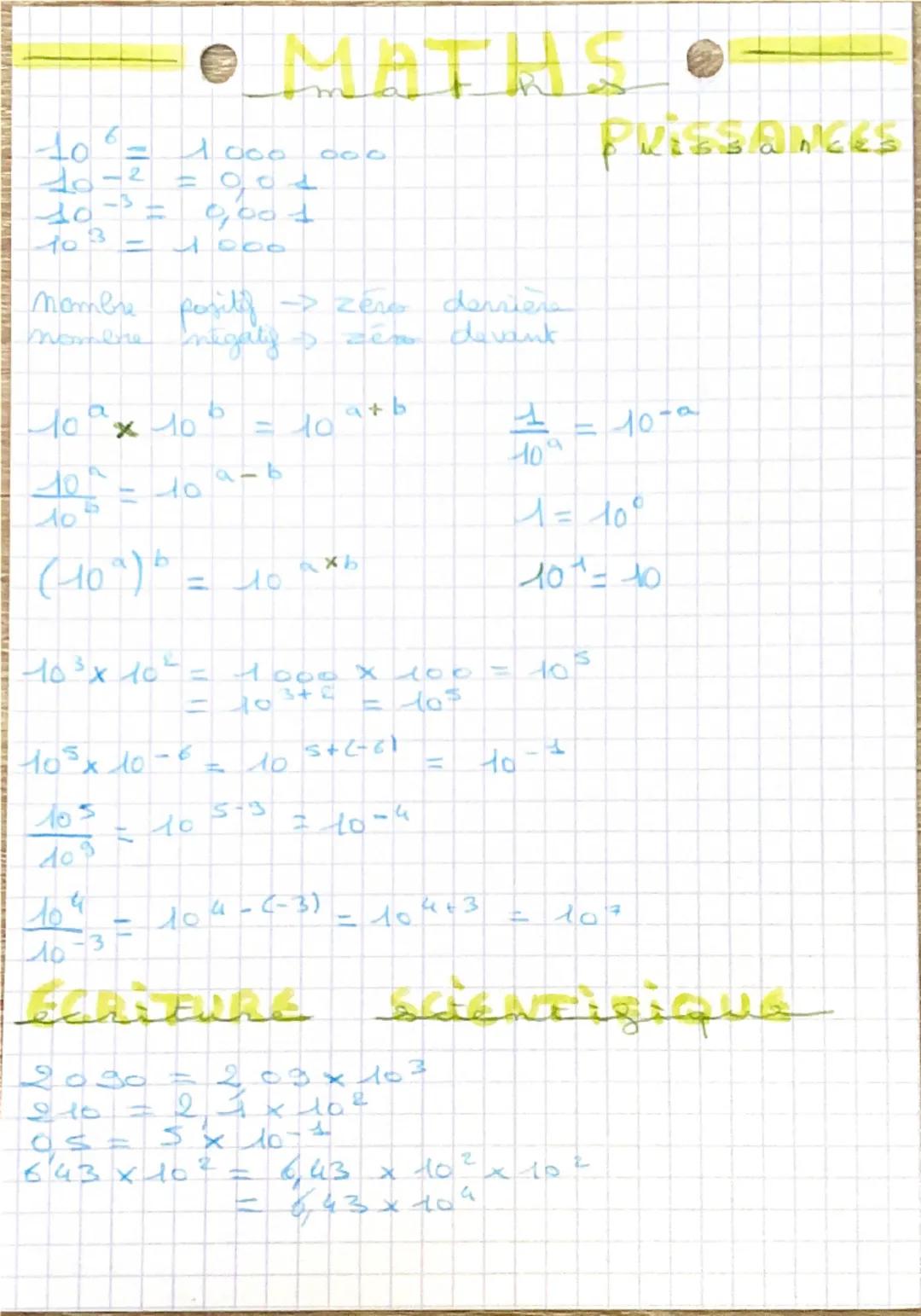 to
10 -2
10
-3
B
10
=
● MATHS
1000
000
=
0,001
Puissances
1000
nombre positif zero
momene négatifs.
40 a × 10.
10
105
=40
(10°)6
10³× 10
9
=