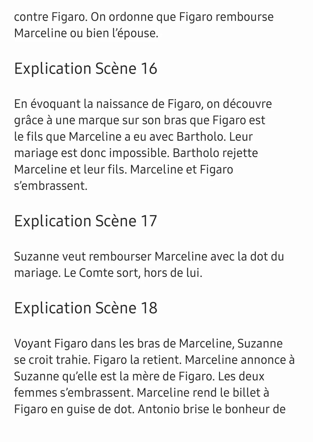 Le mariage de Figaro - acte 3
Explication Scène 1, 2 et 3
Le Comte règle une affaire avec Pédrille dans la salle
d'audience. Le valet tient