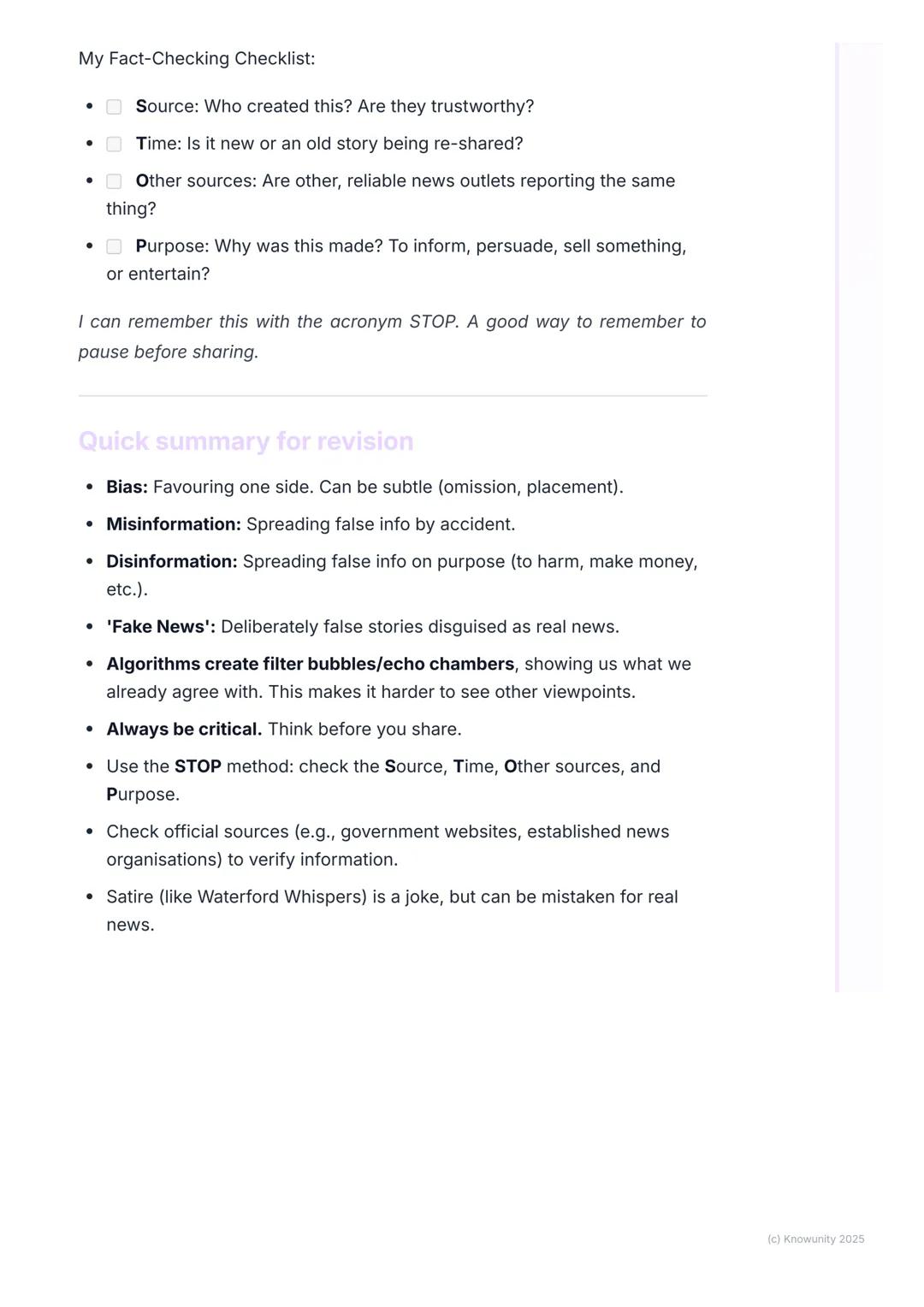 # Bias, Misinformation, and 'Fake
News'
Introduction to media literacy
We get our news and information from so many places now, not just t