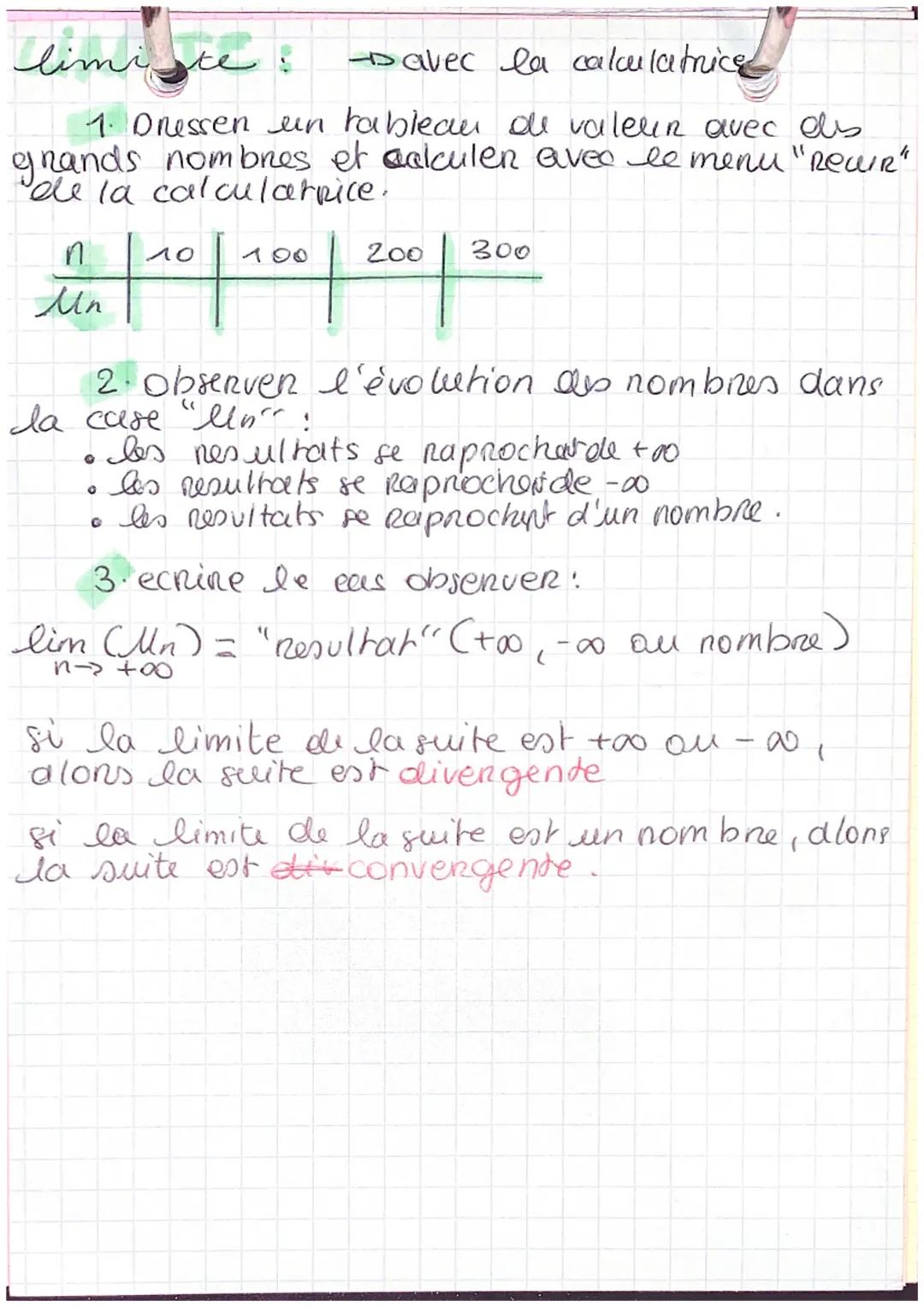 maths
3. Les suites numeriques
Un = 3n2
→ suite definie explicitement
{
Mo=2
Une N, Mn+1=3n+6
→ suite définie pan
nelation de névinence.