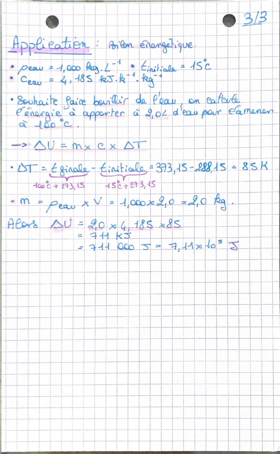 de yer principe de la
thermodynamique
+ bilan énergétique.
I. MODÈLE DU GAZ PARFAIT:
413
> Entites contenues dans un récipient n'étant pas