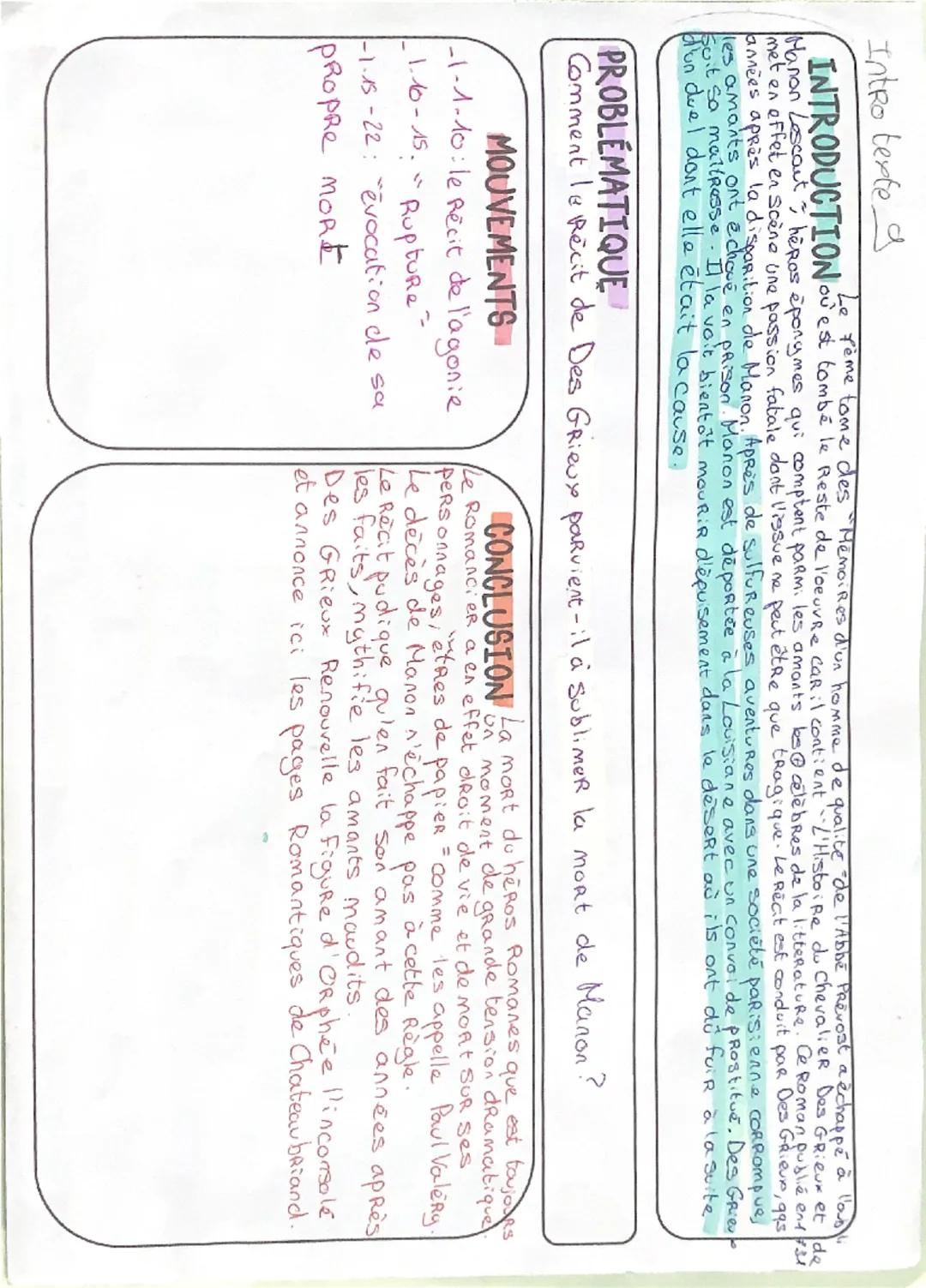 Intro texte
Le fème tome des "Memoires d'un homme de qualité de l'Abbé Prevost a échappé à l'as
INTRODUCTION
•le Reste de l'oeuvre car il c