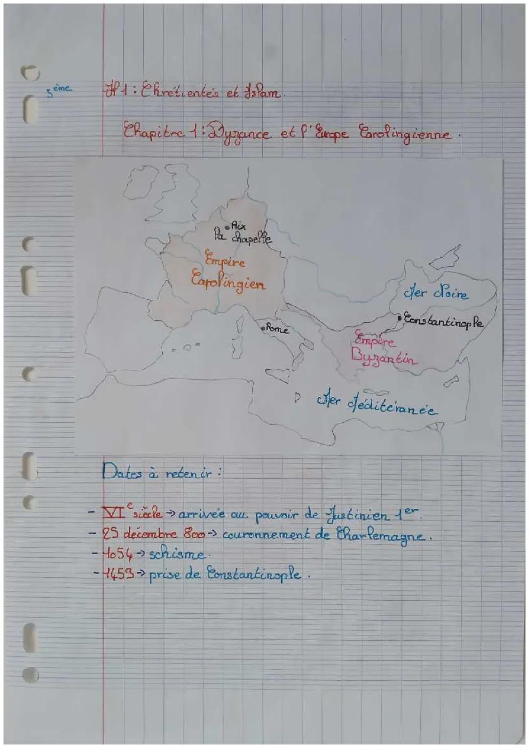 Chrétientés et Islam: Dyzance et l'Europe Carolingienne.
