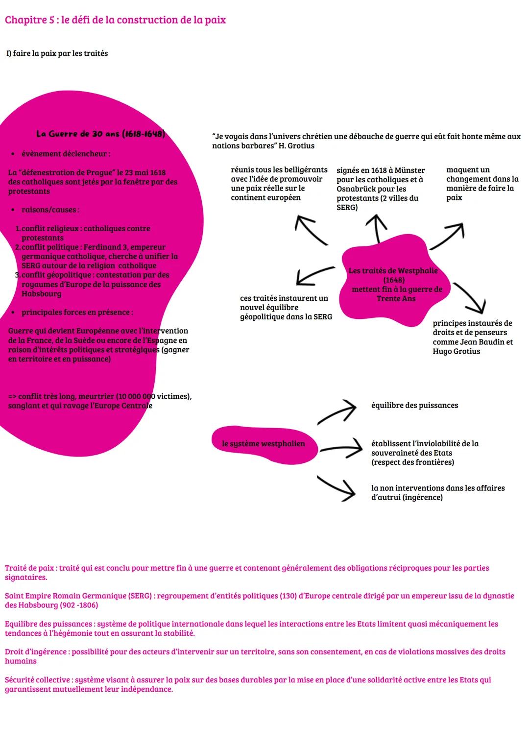 # Thème 2: faire la guerre, faire la paix: formes de conflits et modes de
résolution
Chapitre 4: la dimension politique de la guerre: des c