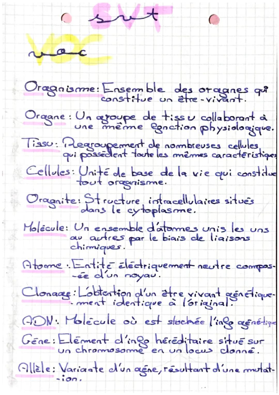 csot
A-La spécialisation des cellules.
-Chez les organismes unicellulaires, toutes les
Sonctions sont assurées par une seule cellule.
-Chez