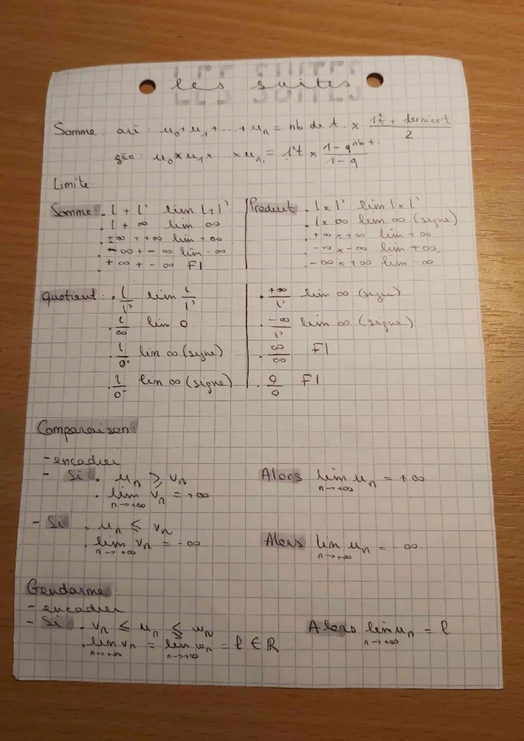 Samme
1
Limite
Somme
quotient
si
gec
Þ
L +
Gendarme
100+-
+∞
I
V
U
1-18-10-10
Comparaison:
-encadier
4400
Si Mn
+
مند
lim Vn
A TO
les
lim v