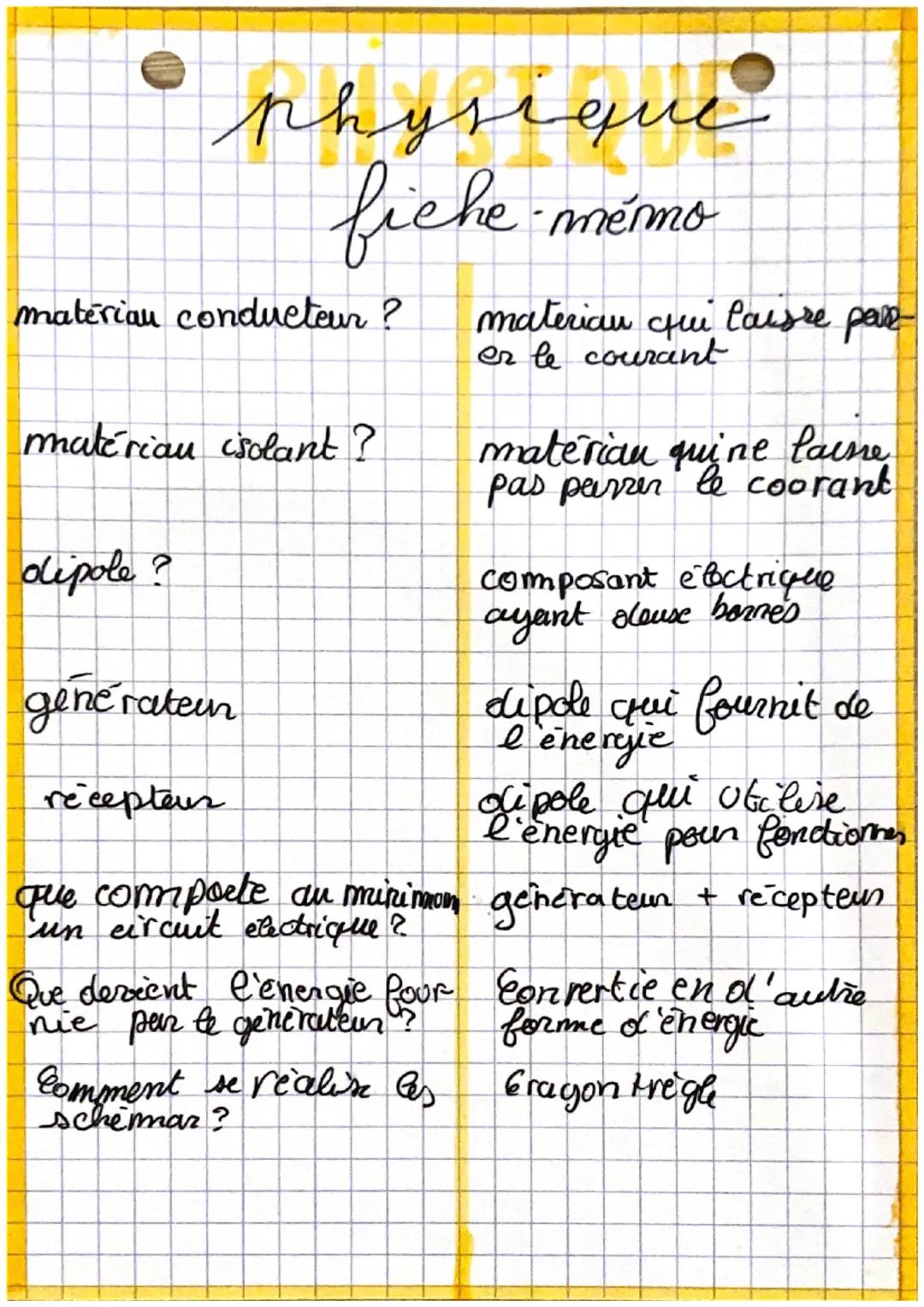 pile
FF
physique
SYMBOLES
ou
générateur
interpoptem
ouvert ou ferme
moteur
M
DEL
HA
Comment se nomme
un circunt electrique
qui comporte quel