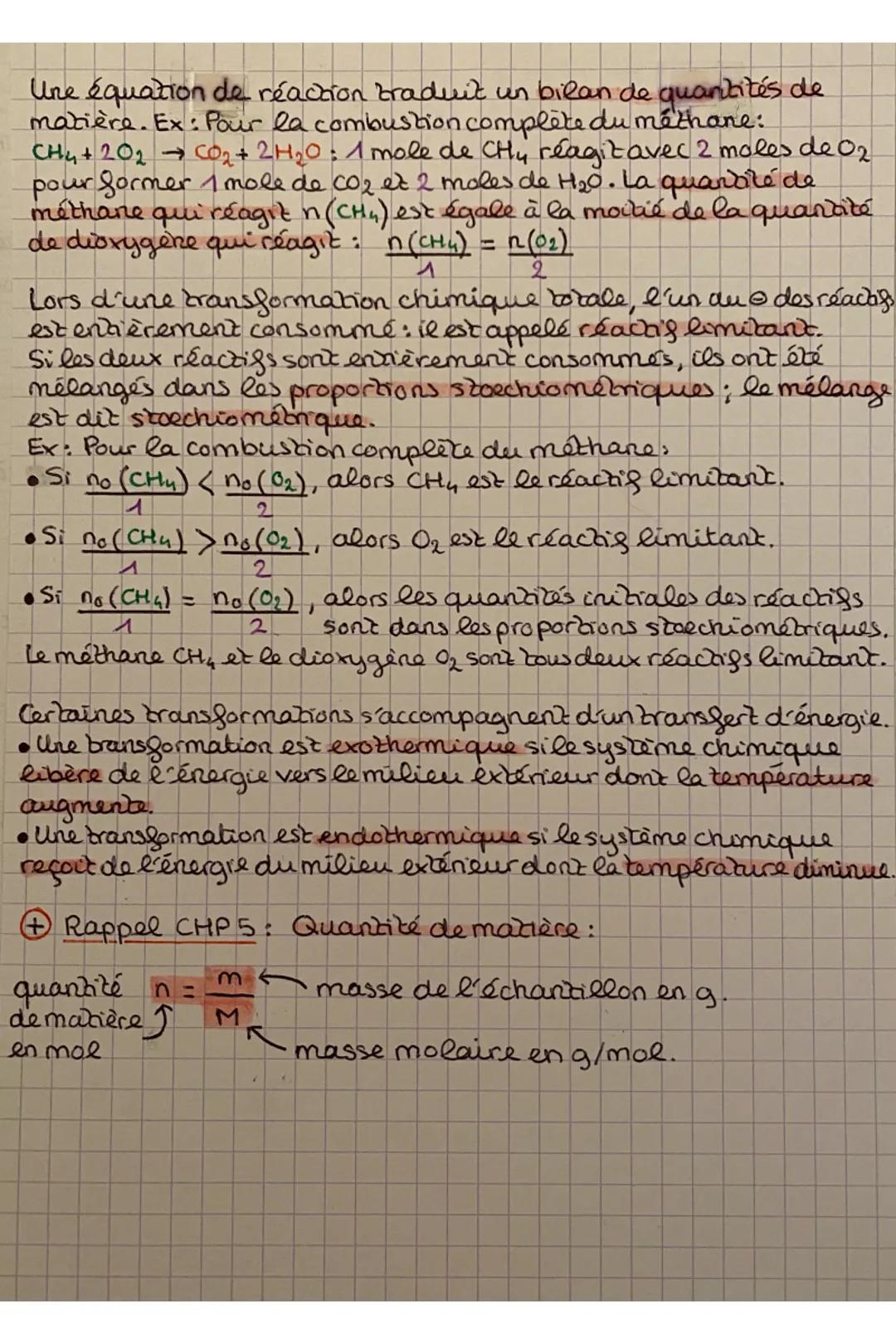 PH-CH
CHP7: Transformation chimique
La bransformation chimique
Une transformation chimique est le passage d'un système chimique
d'un état in