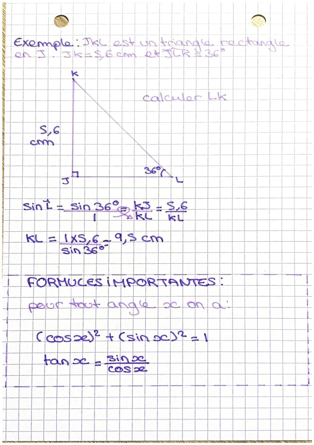 # MATHS
La Trigonométrie
côté opposé $\rightarrow$ hypotenuse $\leftarrow$
MEMO:
SOH: sinus
A
$\uparrow$
AB
CAH: cosinus côté adjacent à