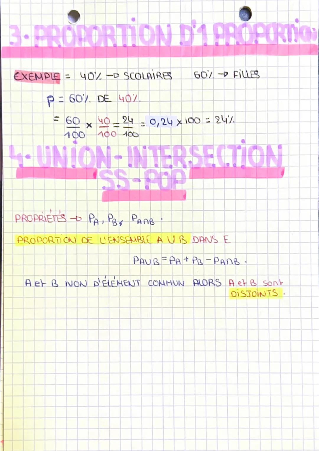 -C1-
PROPORTIONS et %
1-PROPORTION D'ASS POP,
EXEMPLE = 420 -> 1è're, 75-> STMG
-▷ POP TOTAL, NOTEE N = 420
SS POP, NOTEE n = 75
-▷ PROPORTI