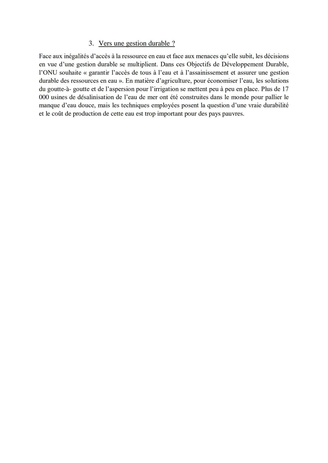 # L'énergie l'eau des ressources à ménager et à mieux utiliser
I. L'eau, une ressource vitale
A. Le Colorado: un fleuve en danger
Le fleu