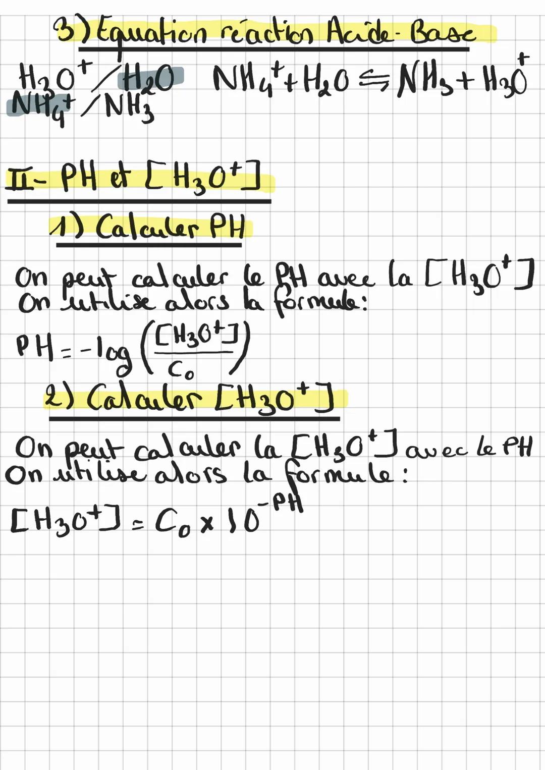 Chap Transformation
Chimie Aade-Base
Schéma de dewis
ex CO2 <O=C=0>
I-Reaction Acide-Base
Alcide = peut perdre un ion H+
Base = peut glagne