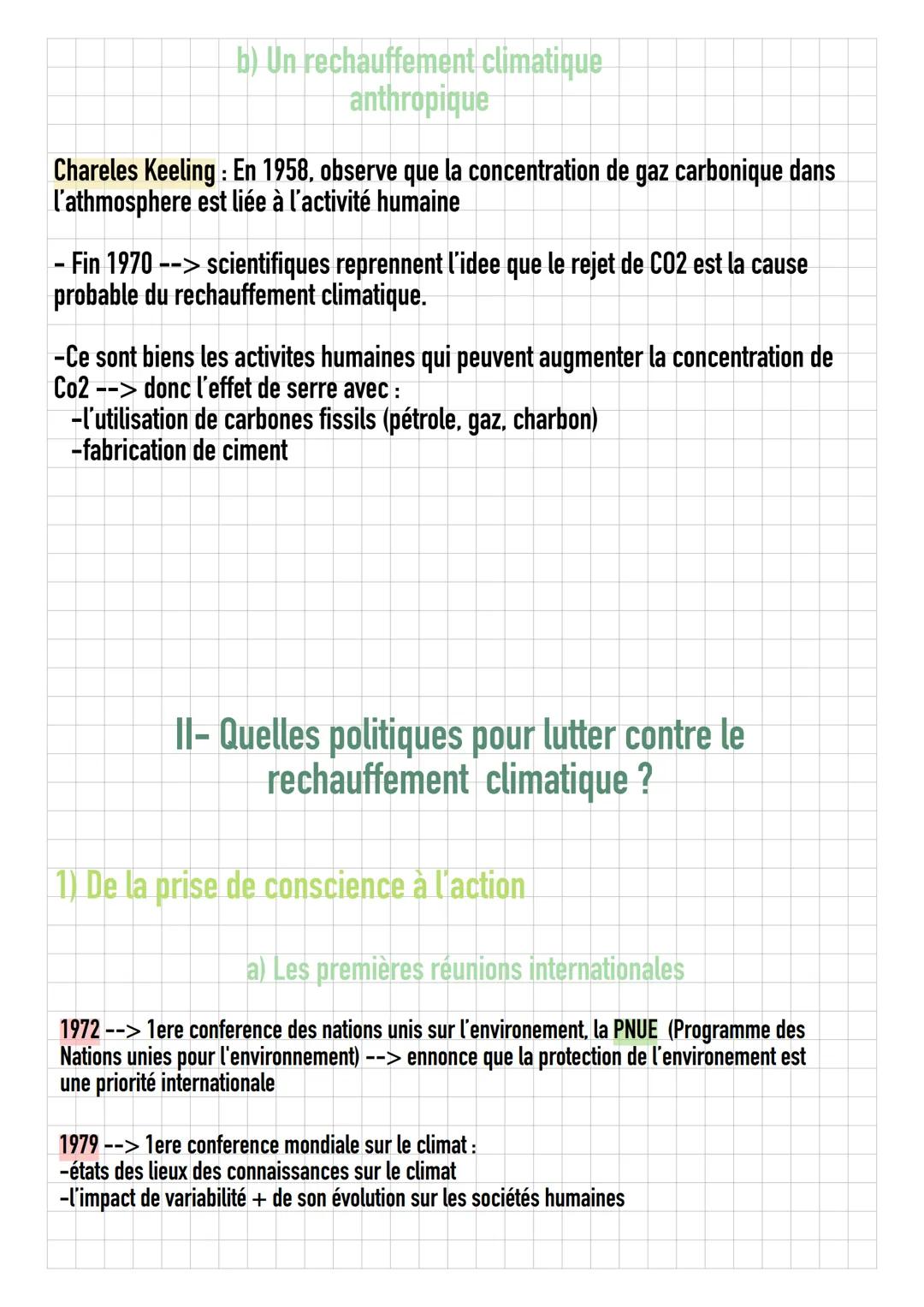 # Axe 2: Changements climatiques,
approches historiques et geopolitiques
I - Histoire du changement climatique
1) Faire l'histoire
Milank