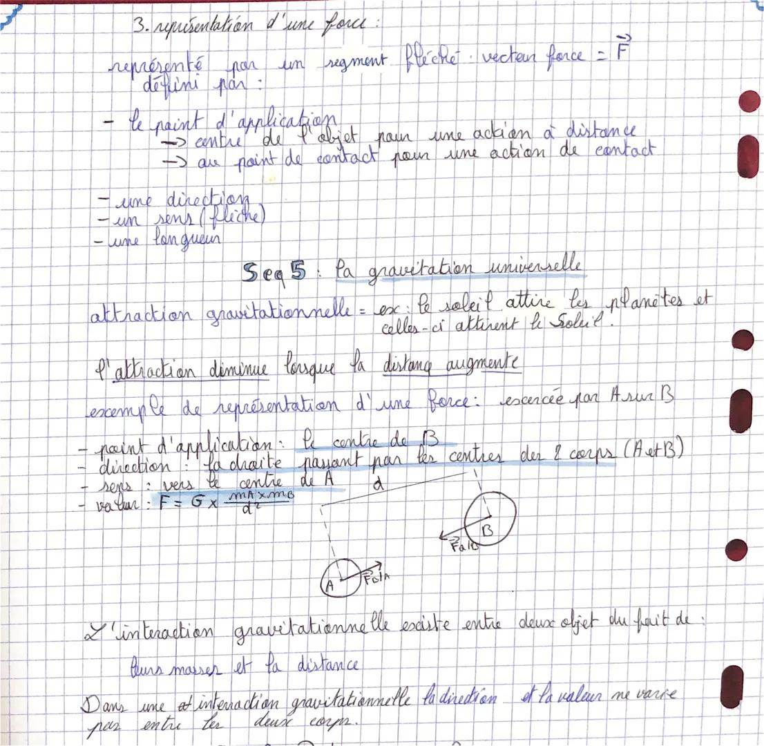 1. différente action excercées un un objet:
action de contact ou à distance
• action localisées ou
répartic
Seg 4: modélisation et interacti