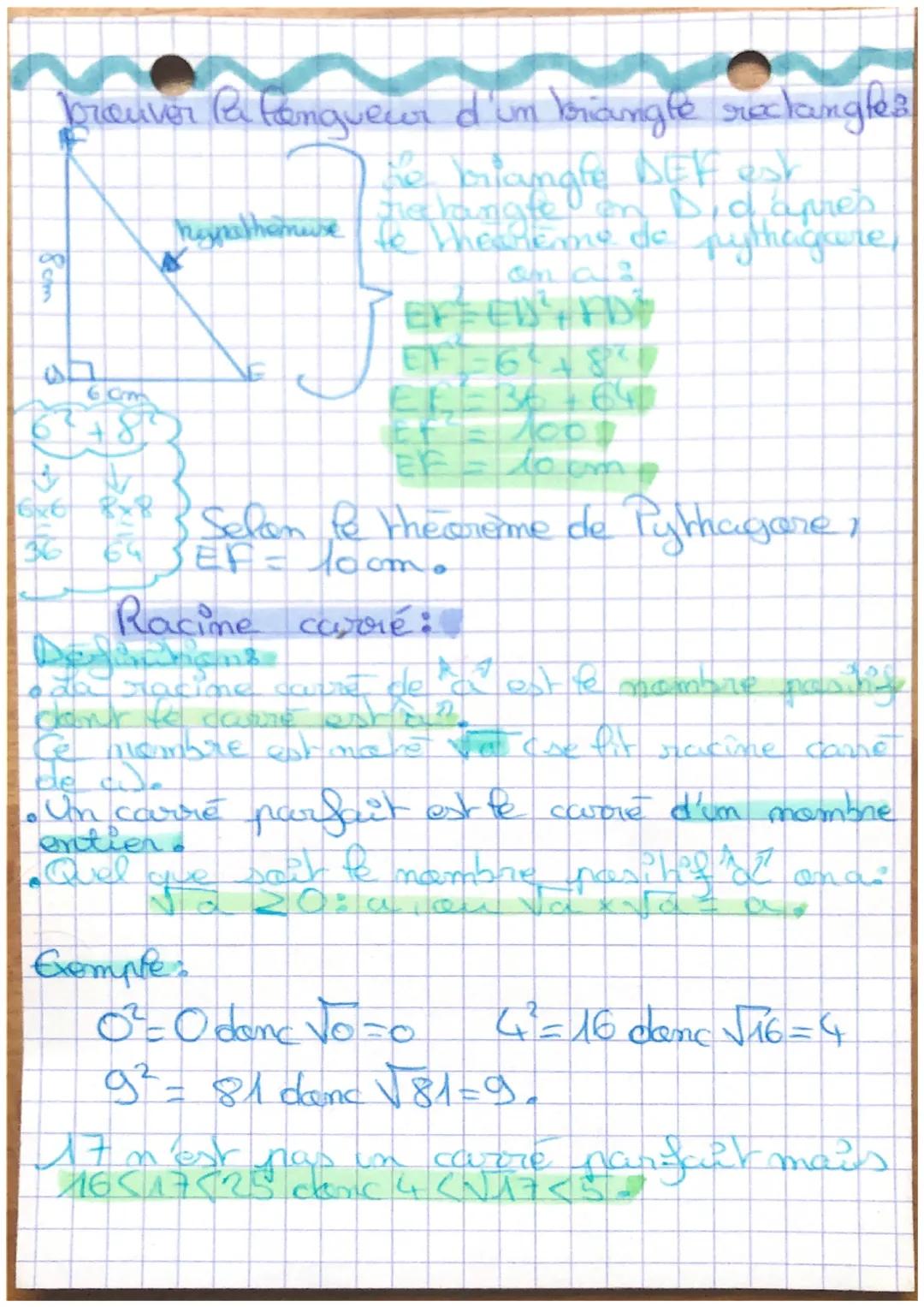 # Maths
Jythagore:
Vocabulaire:
Dans um briangle
hypotenuse rechangfe, che opposé.
Pangle ast
l'heunaremuse
Ce plus grand coves).
Sign