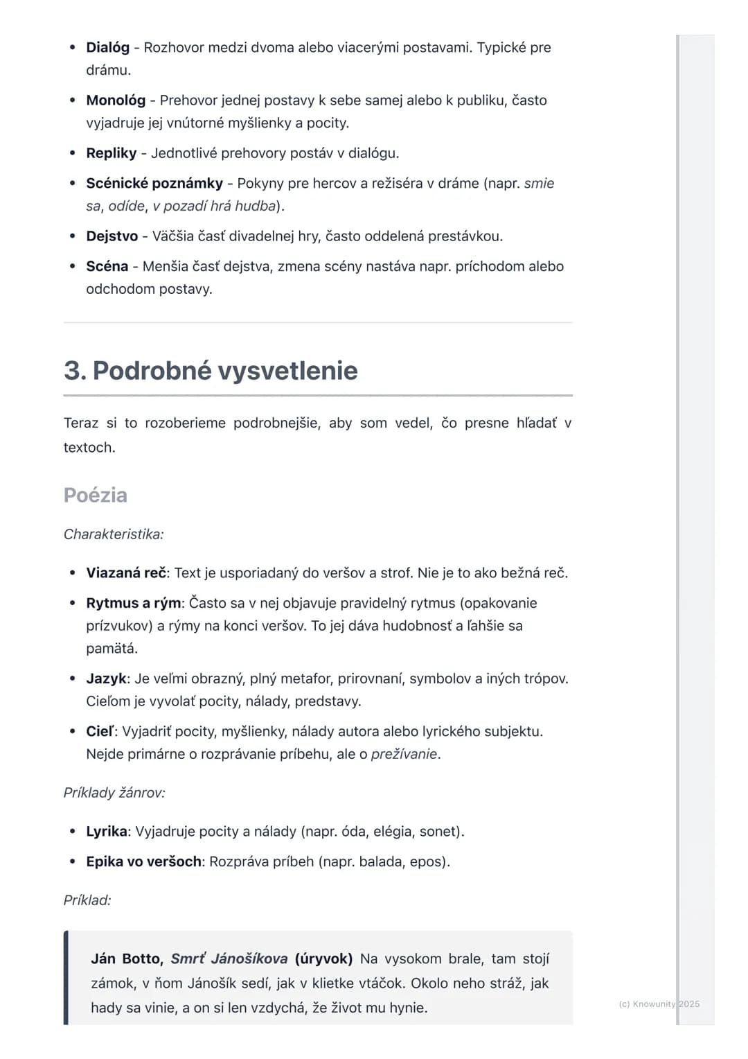 # Poézia, próza, dráma
(charakteristika)
1. Prehľad literárnych druhov
Takže, na slovenčine sa učíme, že literatúra nie je len taký jeden